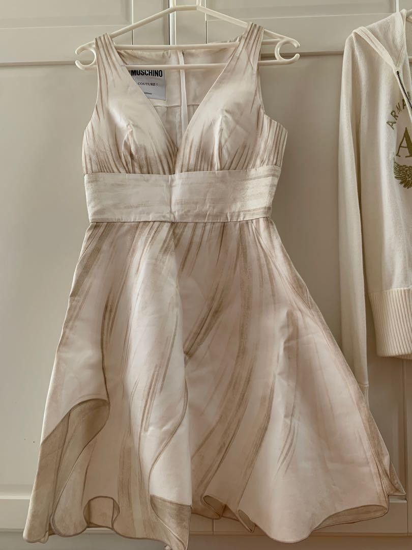 Moschino Couture White Dress