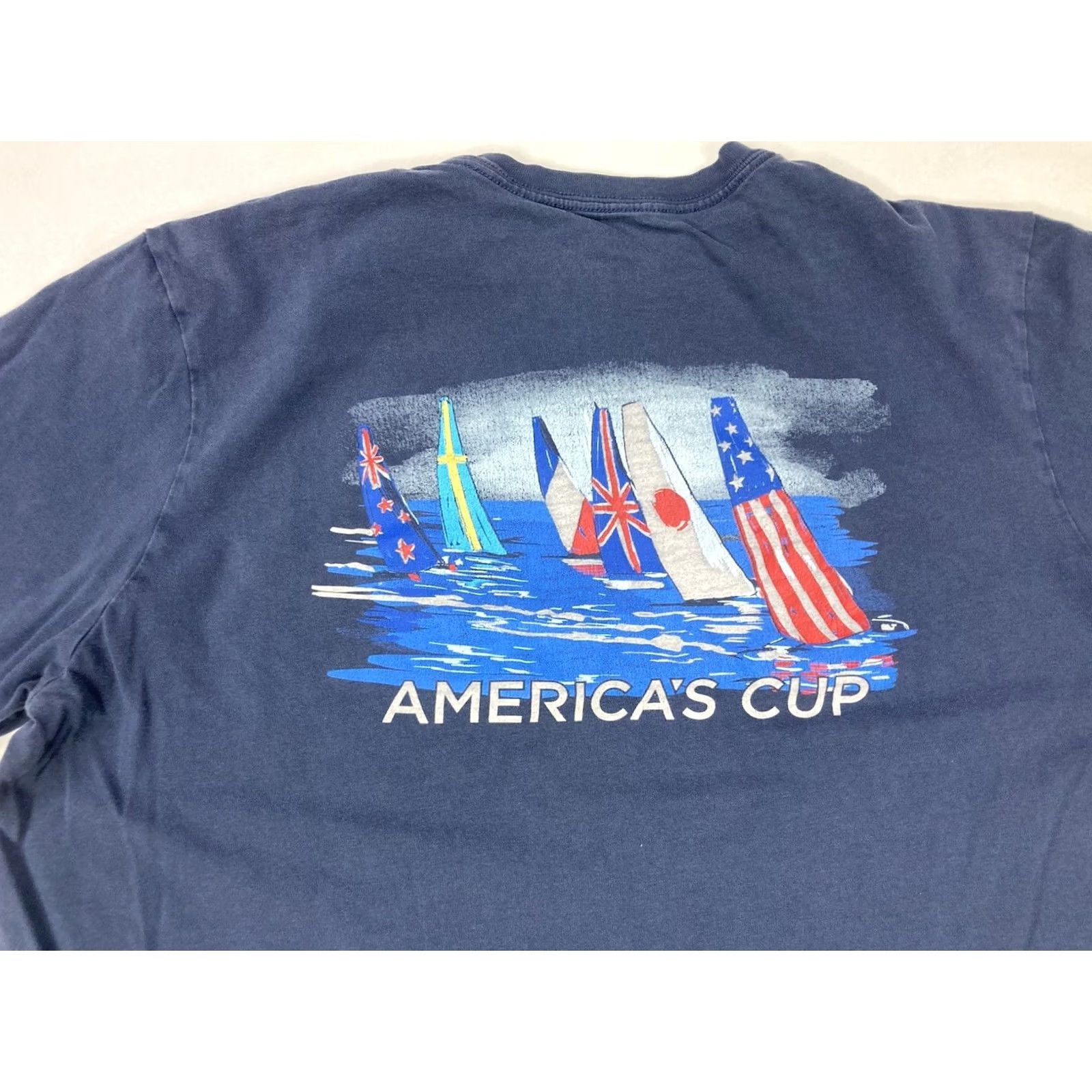 Vineyard Vines Vineyard Vines America's Cup Bermuda Pocket Graphic T-shirt Men Small Blue Size US S / EU 44-46 / 1 - 2 Thumbnail