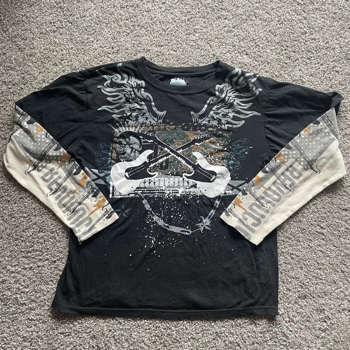 Southpole vintage cyber y2k affliction style wings thermal