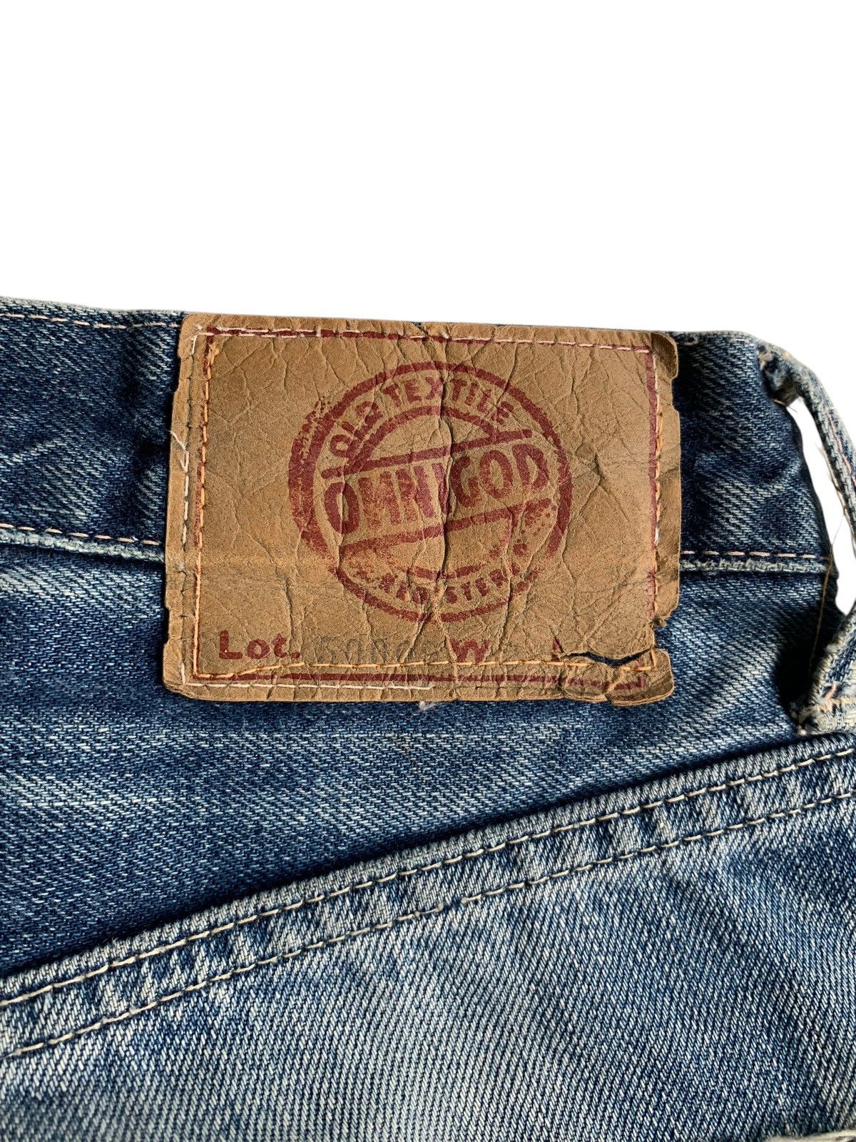 OMNIGOD OMNIGOD JAPANESE BUTTON FLY SELVEDGE DISTRESSED DENIM🎌 Size US 28 / EU 44 - 11 Thumbnail