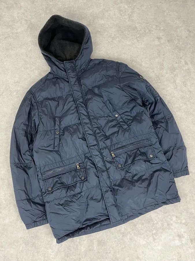 Prada AW2006 Prada Navy Fur Collar Heavy Puffer Jacket Size US L / EU 52-54 / 3 - 5 Thumbnail