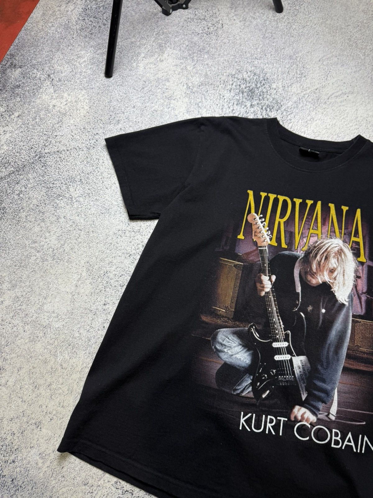 Nirvana Vintage Nirvana Kurt Cobain Black T Shirts Size US L / EU 52-54 / 3 - 5 Thumbnail