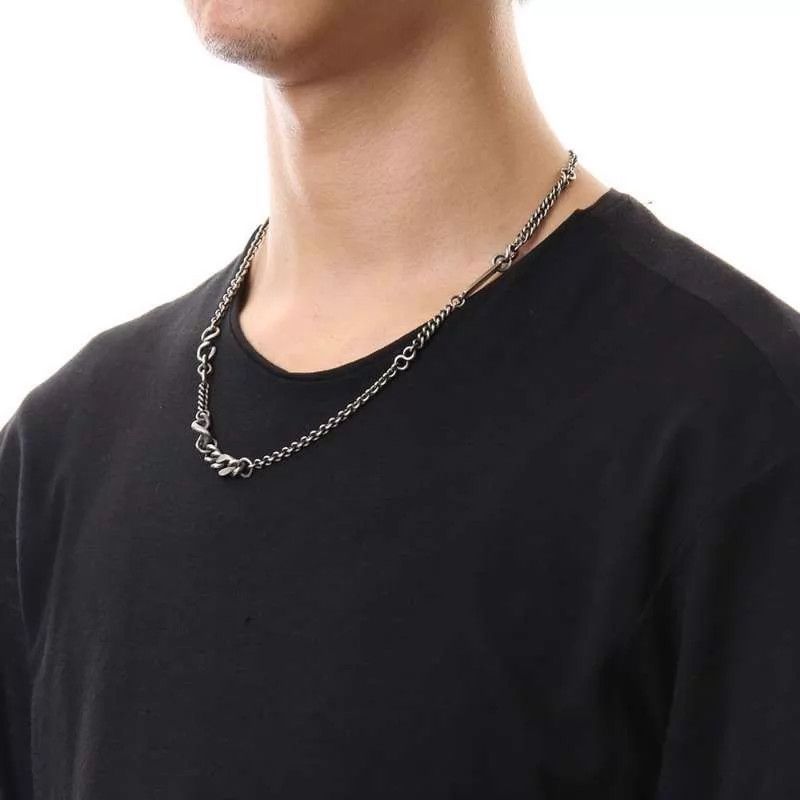 Werkstatt Munchen Werkstatt Munchen M3920 Vintage Heavy Mix Chain Necklace Size ONE SIZE - 7 Thumbnail