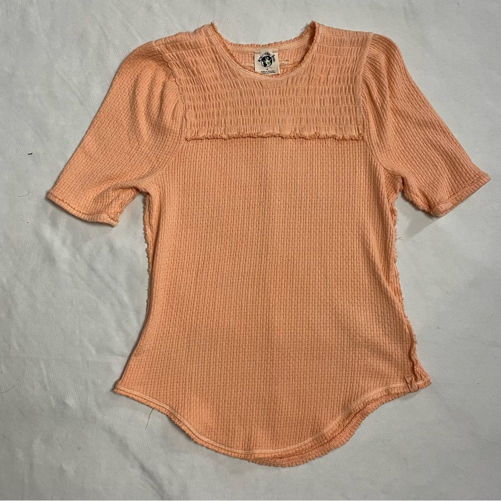 Free People NWT New $78 Free People Care Red Delicious Orange Cotton T- Size XS / US 0-2 / IT 36-38 - 6 Thumbnail