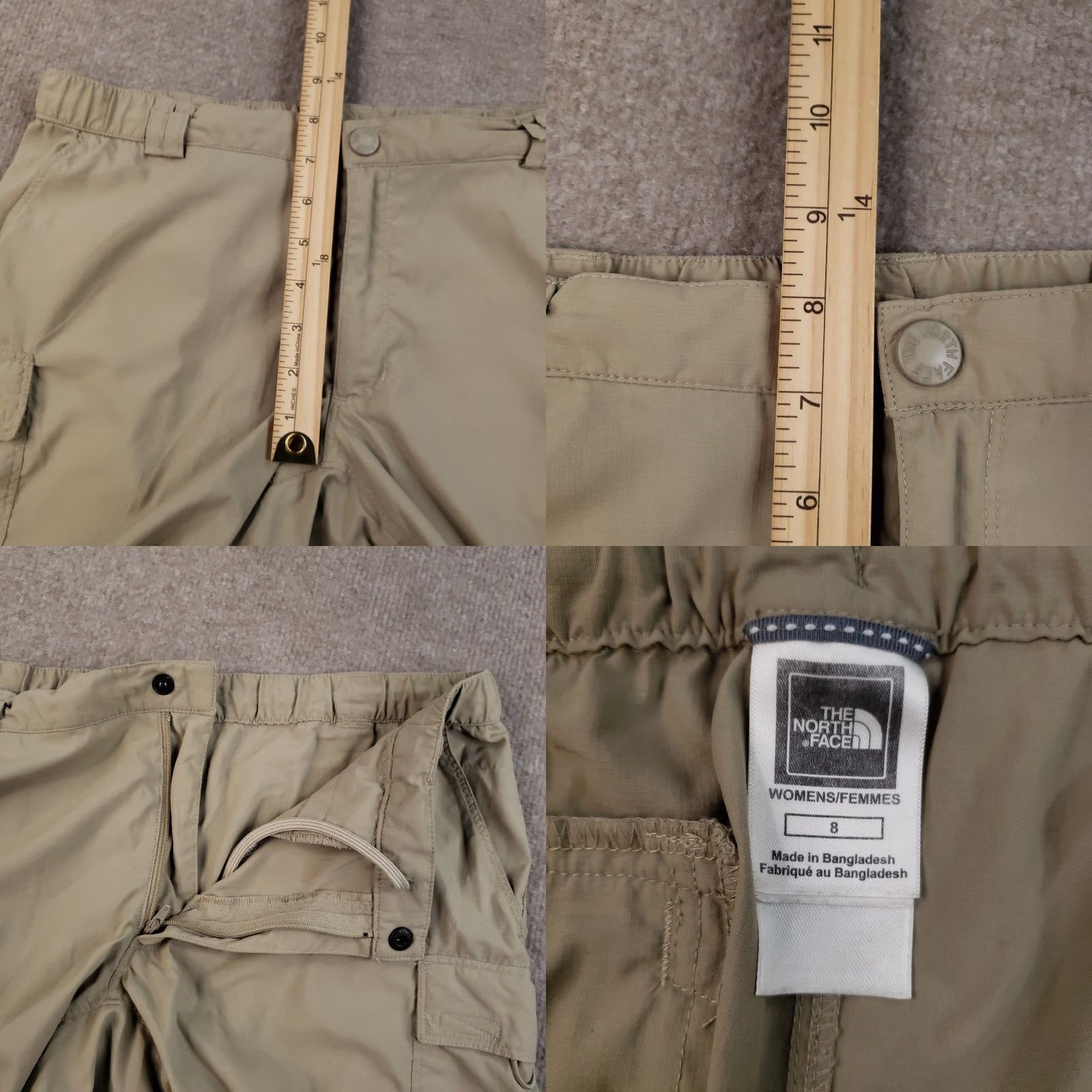 The North Face The North Face Cargo Shorts Womens 8 Khaki Nylon Hiking Outdoor Stow Pocket Size 30" / US 8 / IT 44 - 8 Thumbnail