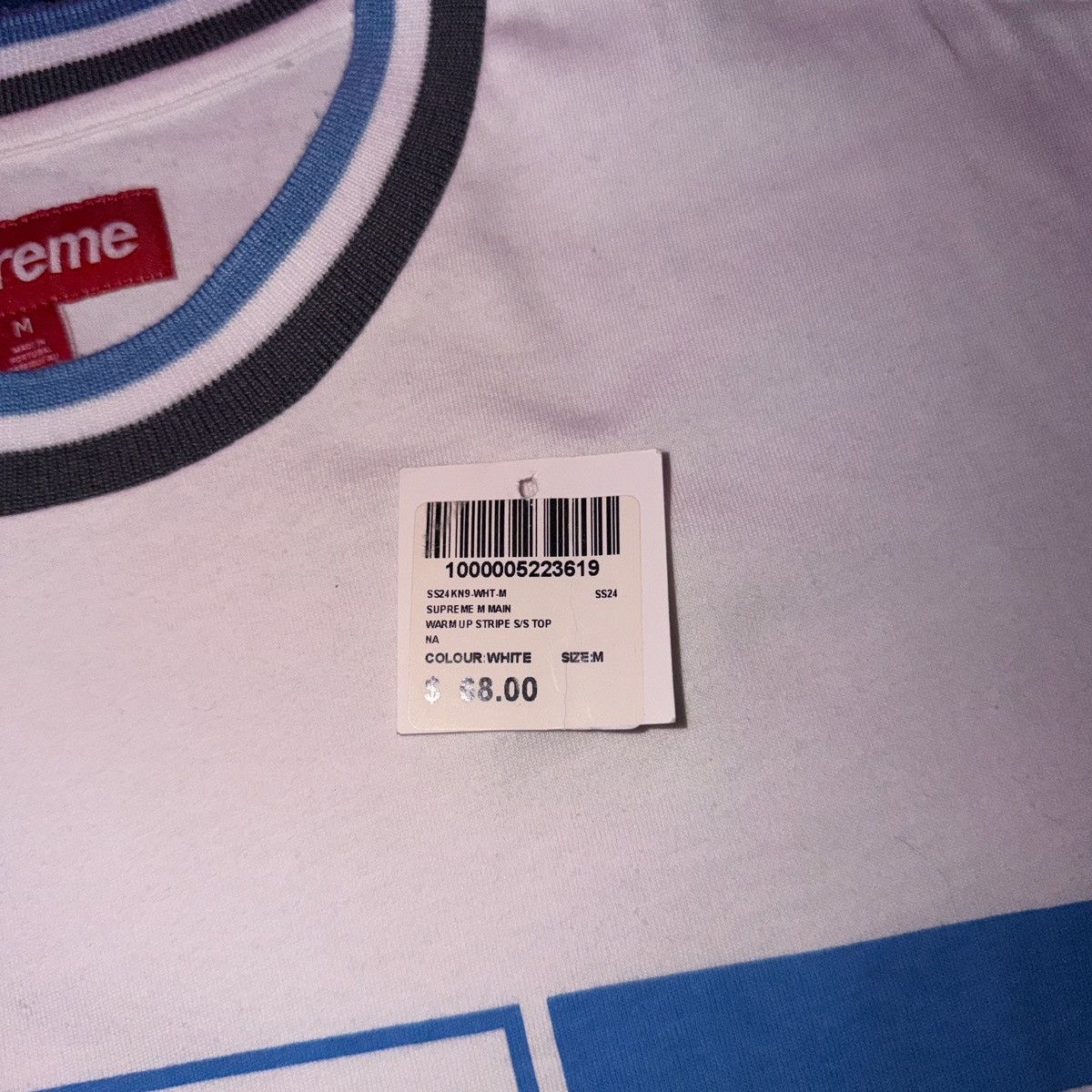 Supreme Supreme warm up stripe s/s top SS24 Size US M / EU 48-50 / 2 - 5 Thumbnail