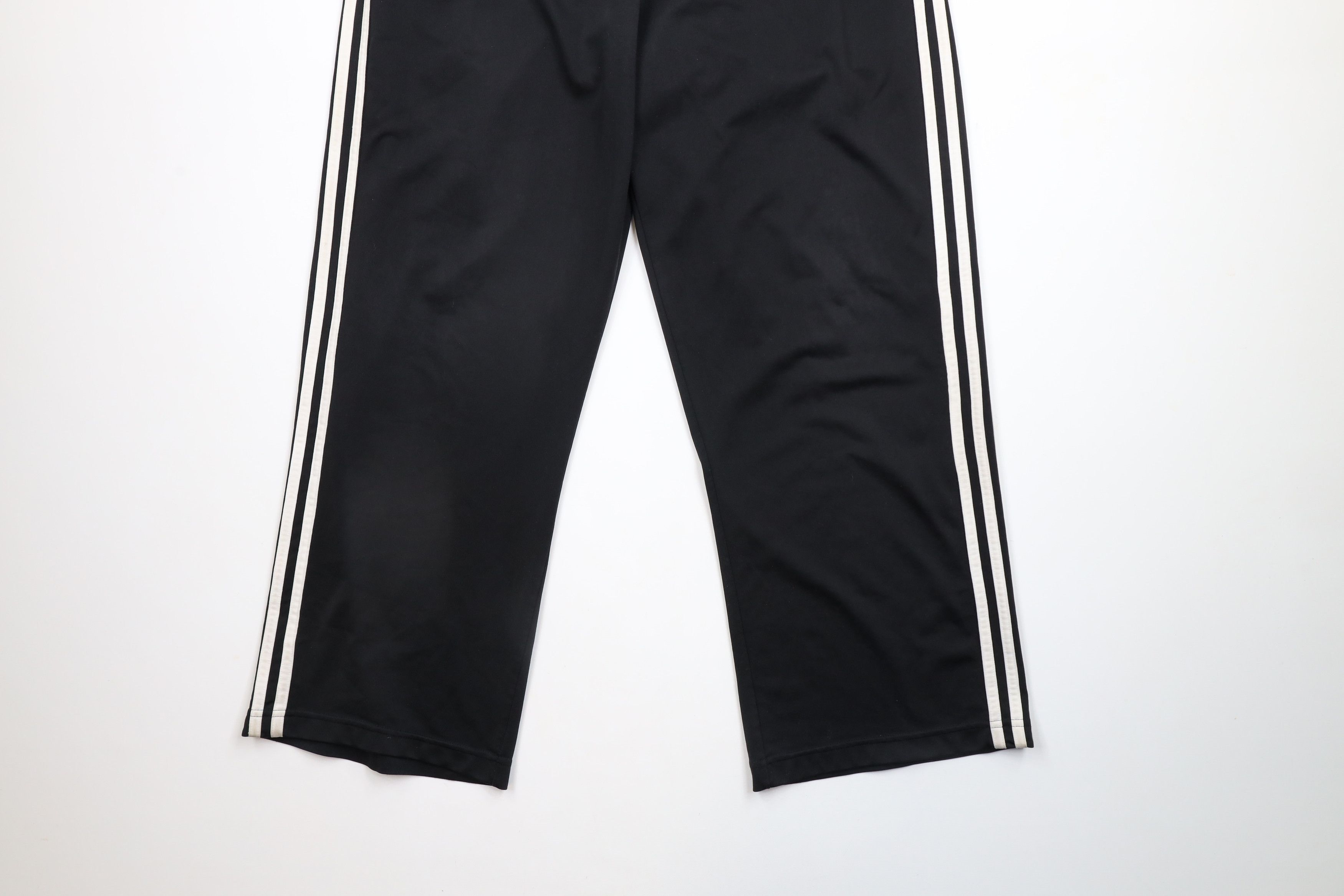Adidas × Vintage Vintage Adidas Striped Wide Leg Sweatpants Pants Black Size US 34 / EU 50 - 4 Thumbnail