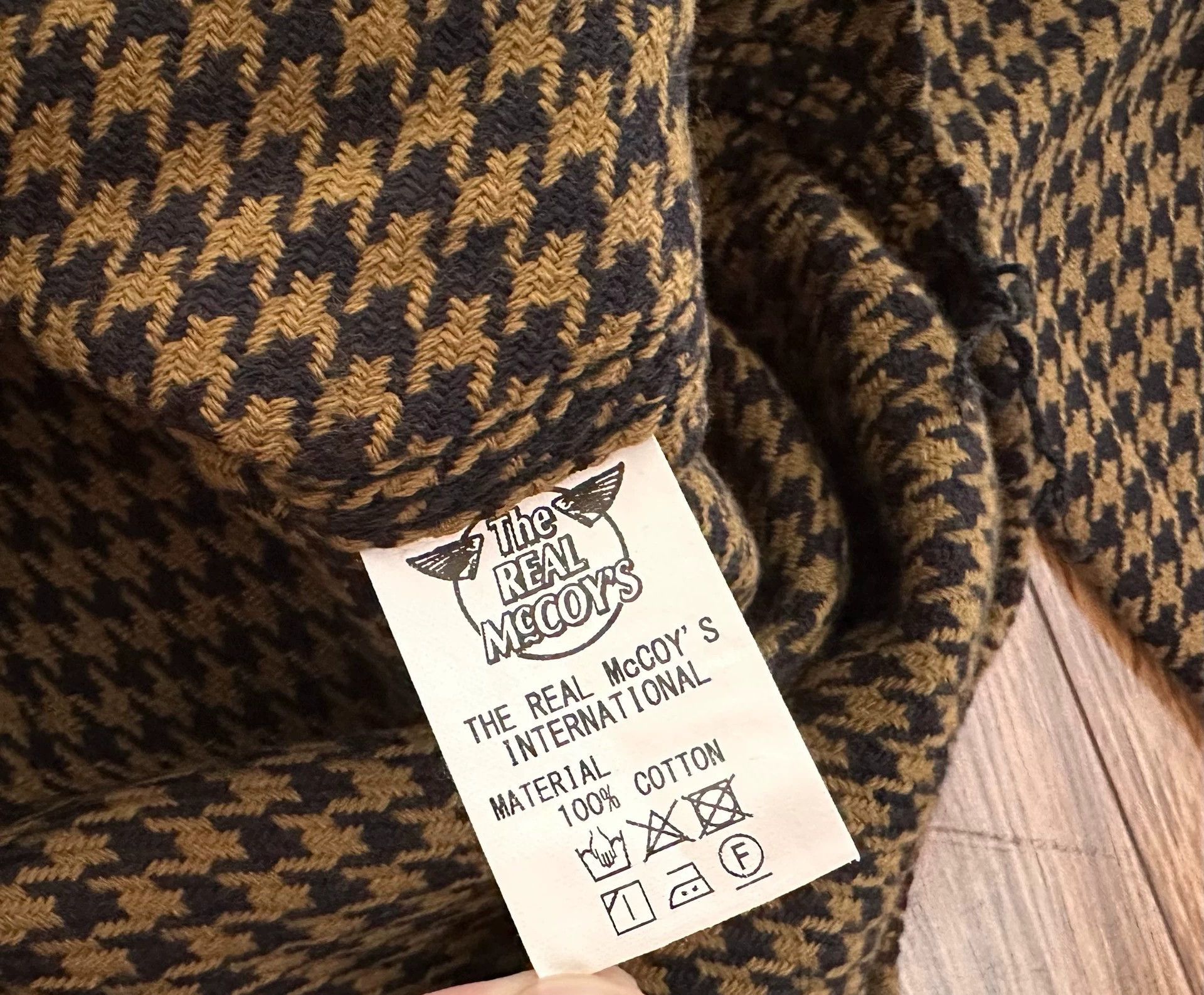 The Real McCoy's The Real McCoy 8HU Houndstooth Flannel Shirt 17 Excellent Size US XXS / EU 40 - 4 Thumbnail
