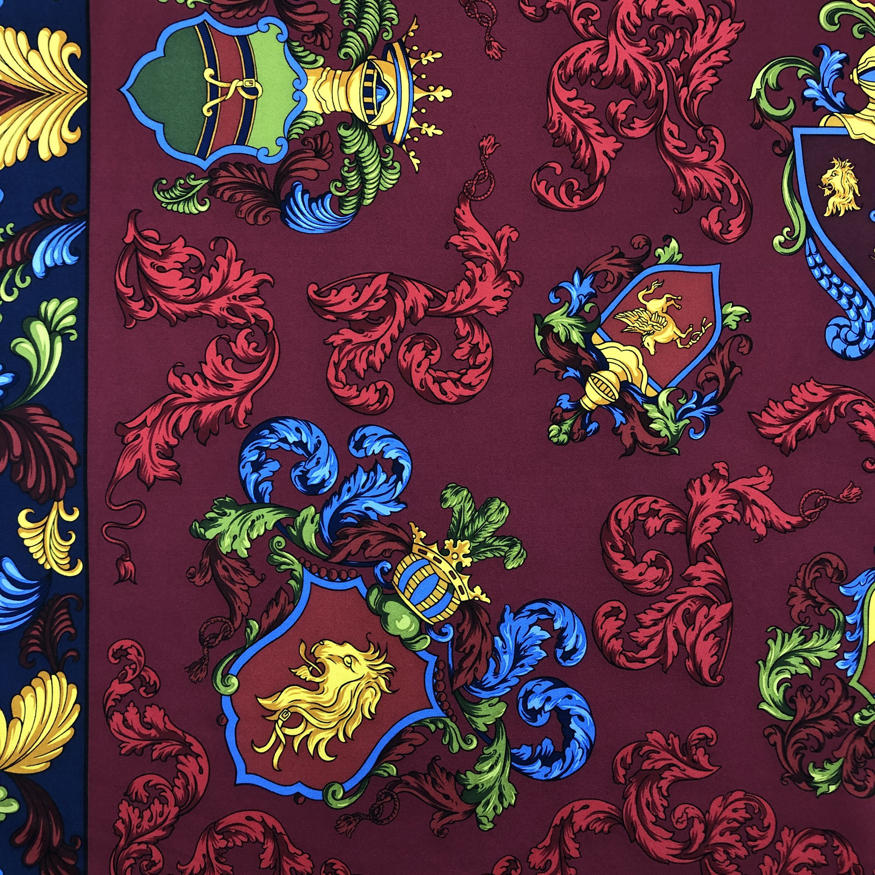 Roberta di Camerino × Vintage Vintage Roberta di Camerino SILK Scarf Twill Stole Wraps Size ONE SIZE - 8 Thumbnail