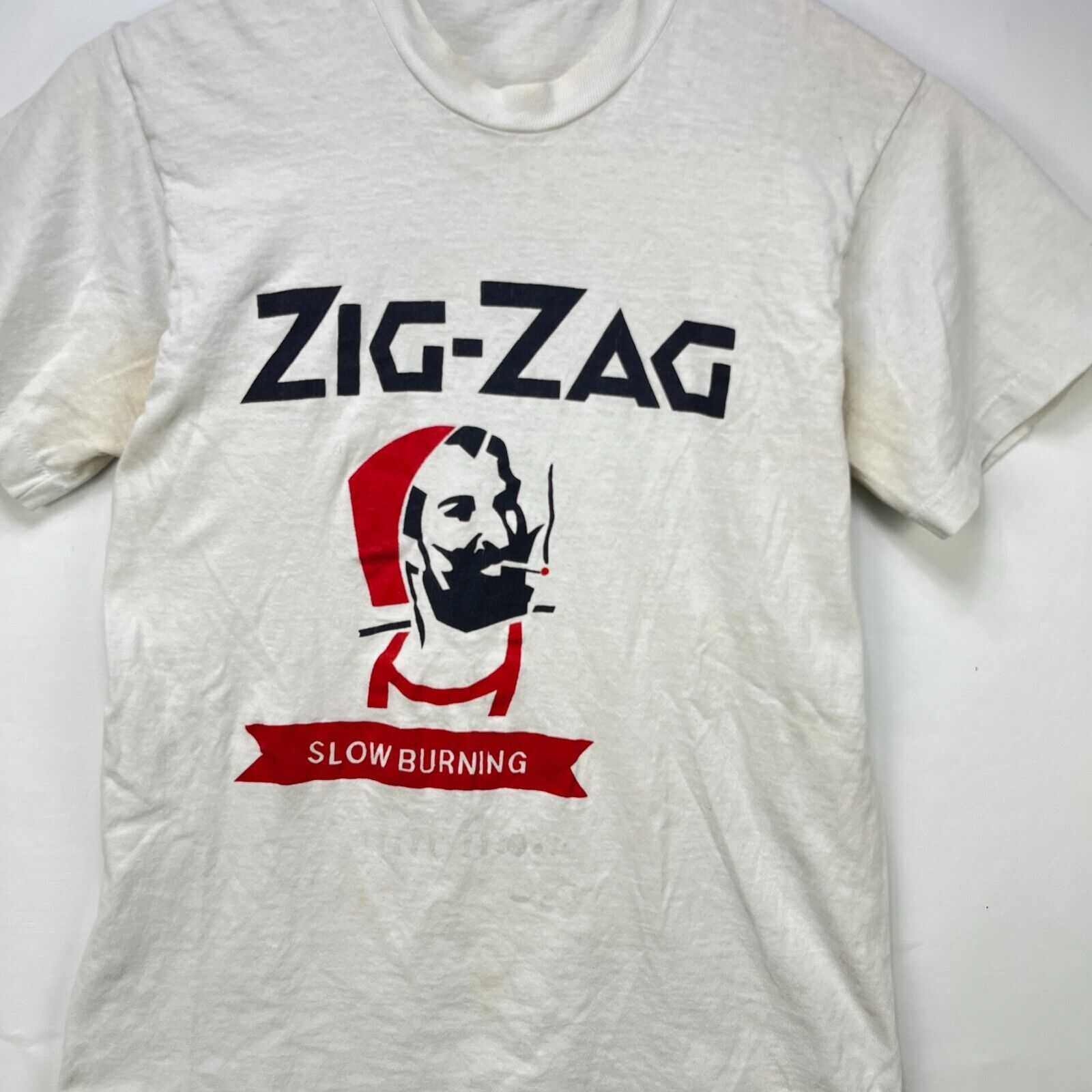 Vintage Vintage 80s Zig-zag Rolling Papers SingleStitch Shirt Medium Size US M / EU 48-50 / 2 - 2 Thumbnail