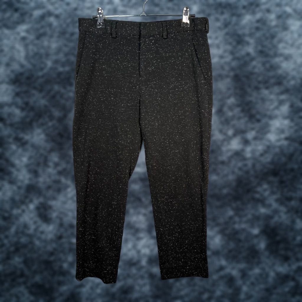 Topman Topman Mens Slim Fit Trousers 28S Black Speckled Flat Front Dress Pants Shoes Optional? Size US 28 / EU 44 - 1 Thumbnail