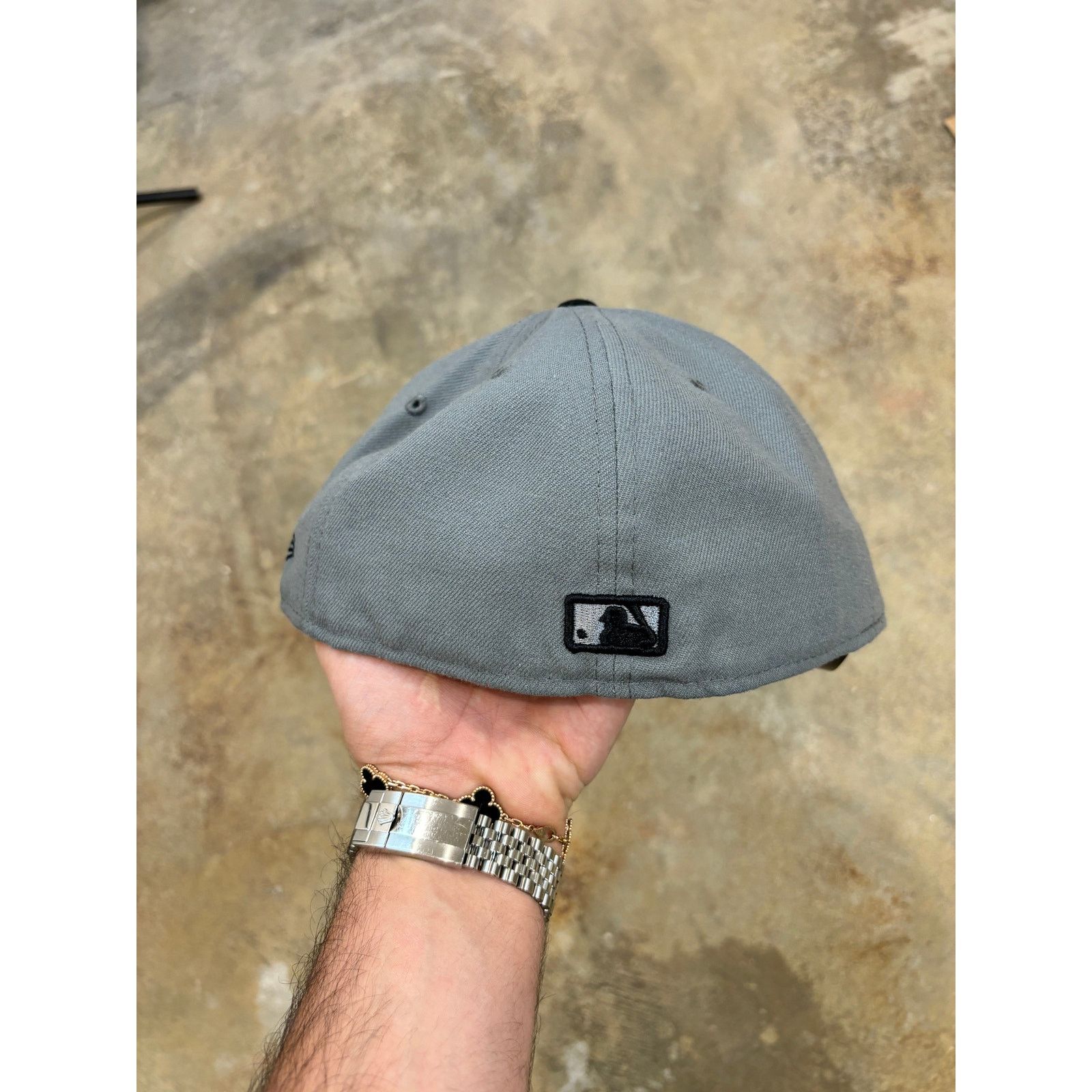 Sinclair Global Sinclair Yankees Fitted Grey Black Used 7 1-4 Size ONE SIZE - 2 Thumbnail