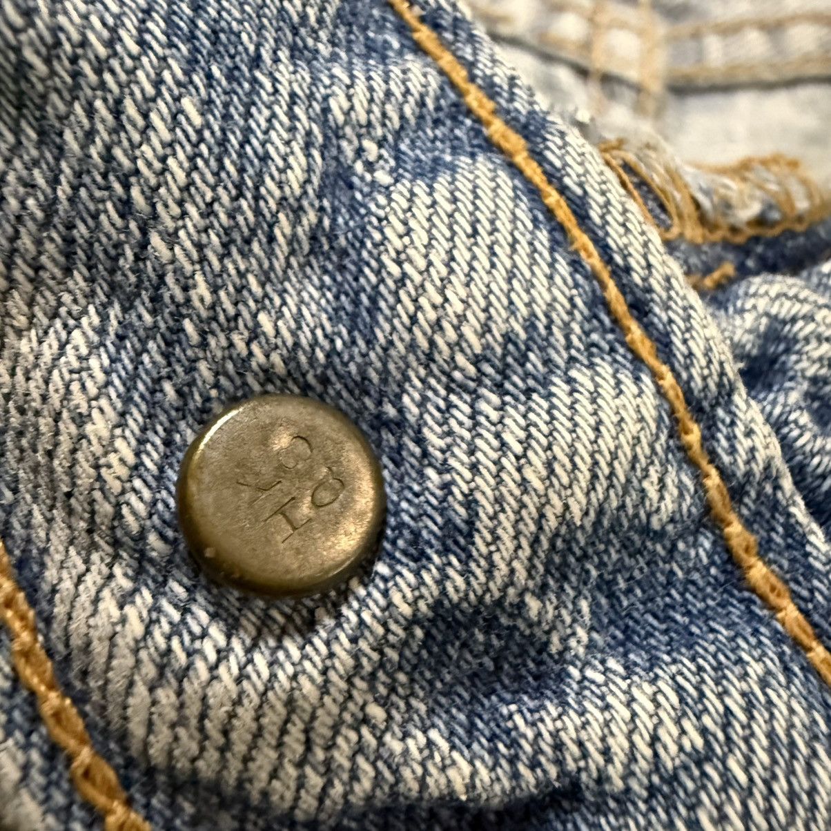 14th Addiction Vintage Destroyed Levis 502 Denim Sashiko Custom Grunge Jean Size US 36 / EU 52 - 13 Thumbnail