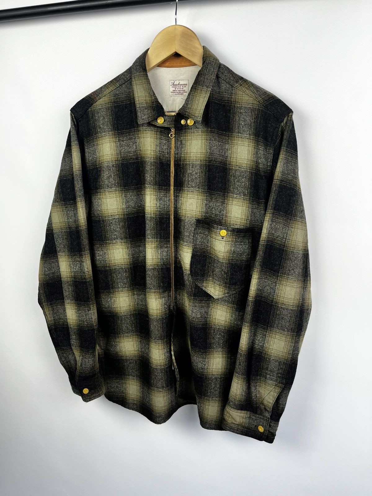 ANACHRONORM ANACHRONORM flannel leather shirt size m made japan Size US M / EU 48-50 / 2 - 1 Thumbnail