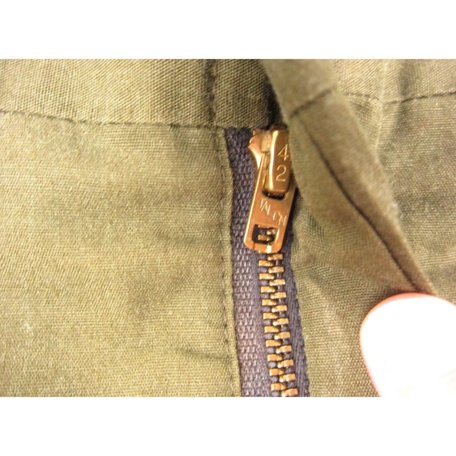 JCPenney VINTAGE JCPenney Big Mac Pants Mens W 35 L 26 Olive Green Work Talon Zip 60s 70s Size US 35 - 4 Thumbnail