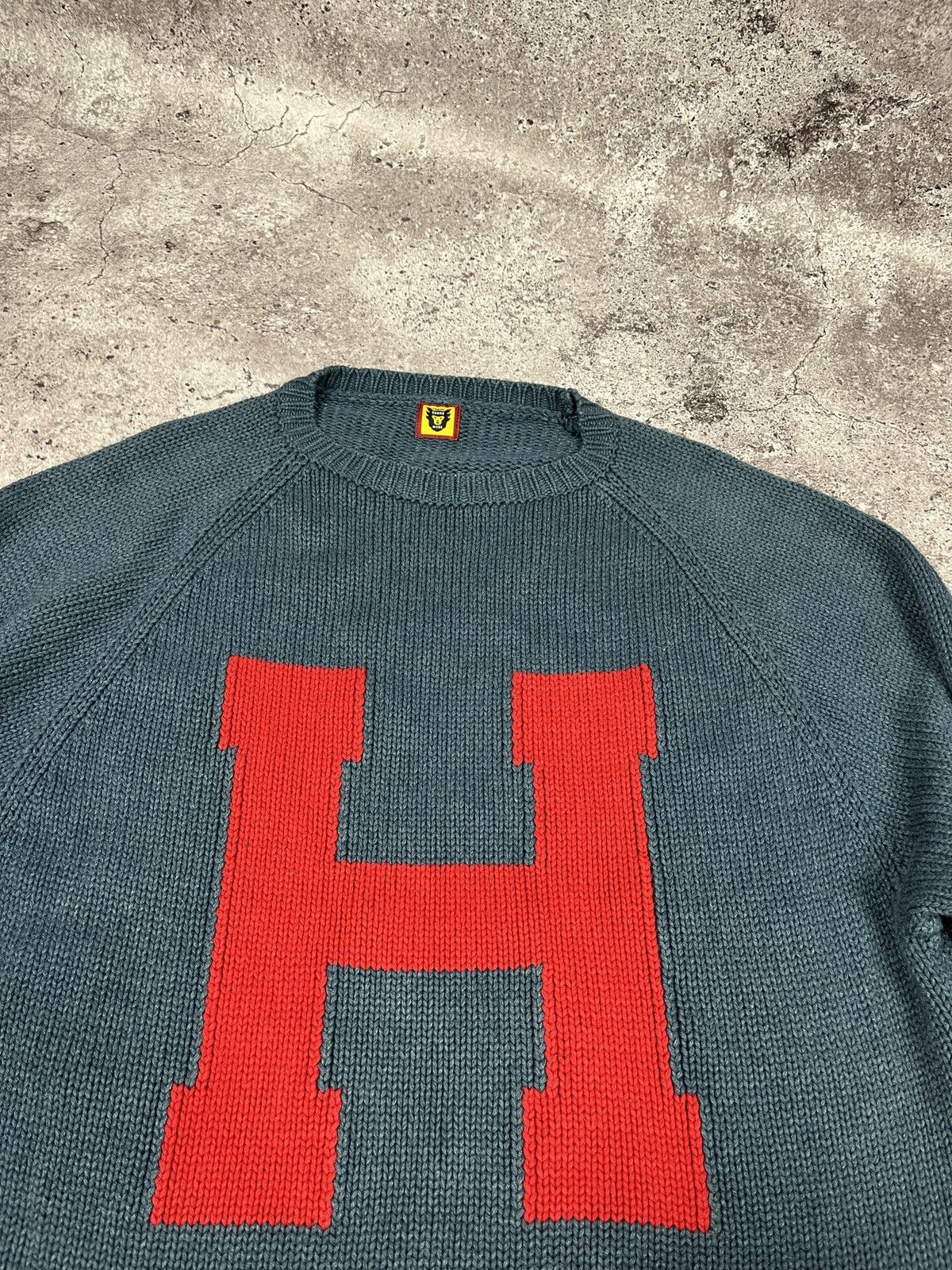 Human Made Human Made Logo Cotton Knit Sweatshirt Size US S / EU 44-46 / 1 - 5 Thumbnail