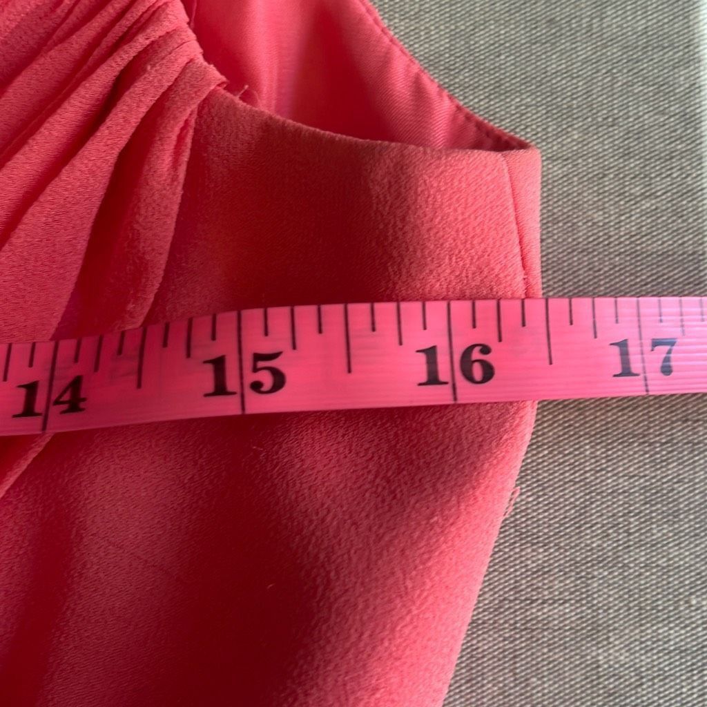 Other Marchesa Notte Womens 8 100% Silk Cocktail Dress Pink Pleate Size M / US 6-8 / IT 42-44 - 14 Thumbnail