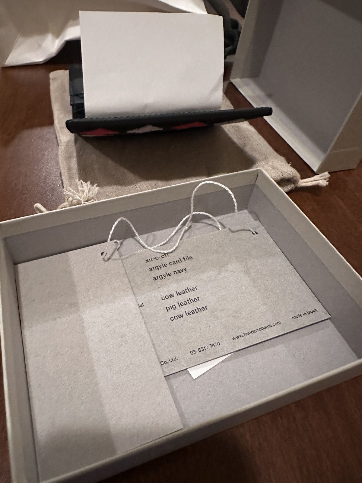Hender Scheme Hender Scheme Argyle Card File Size ONE SIZE - 6 Thumbnail