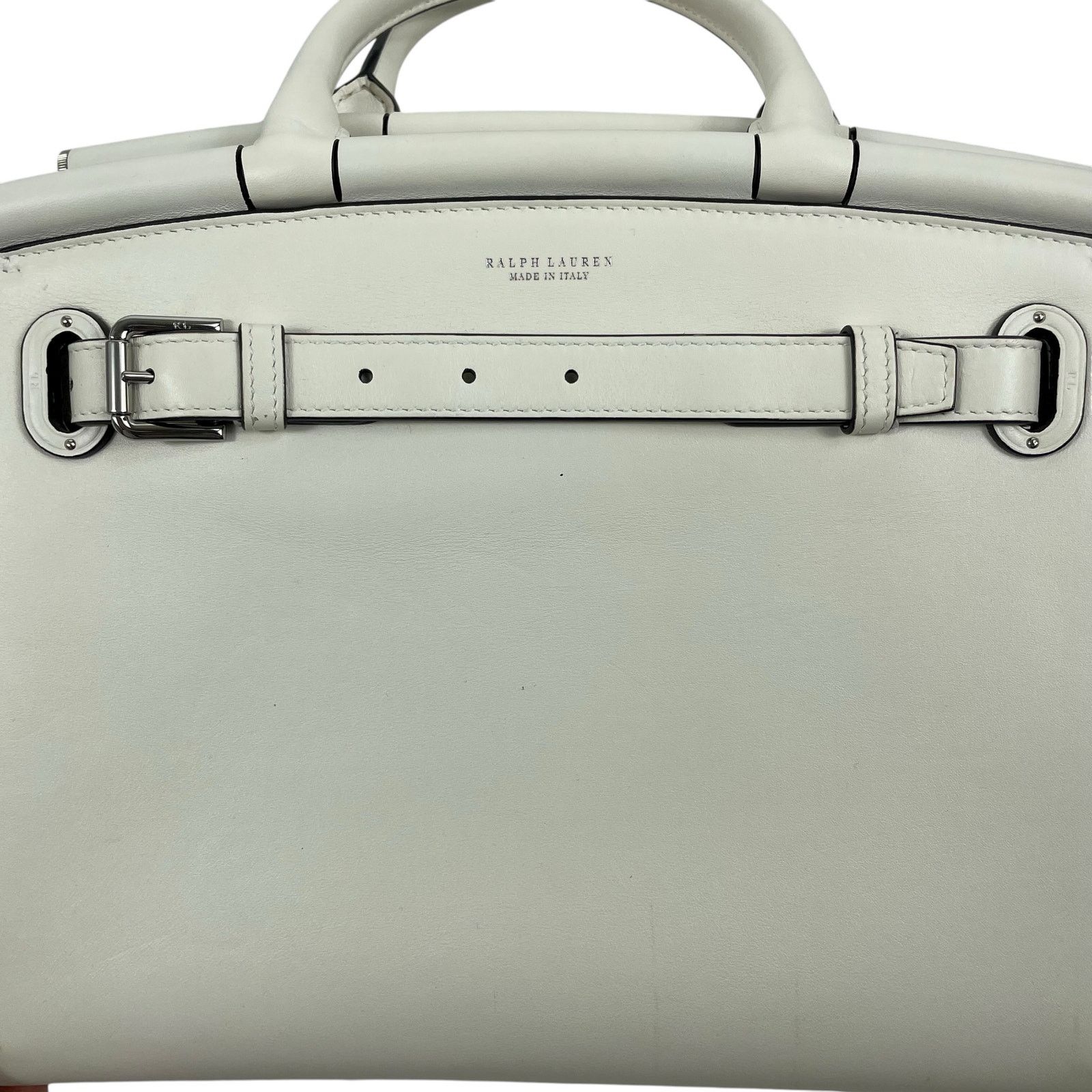 Ralph Lauren Ralph Lauren Collection RL50 Leather Medium Bag White Size ONE SIZE - 12 Thumbnail
