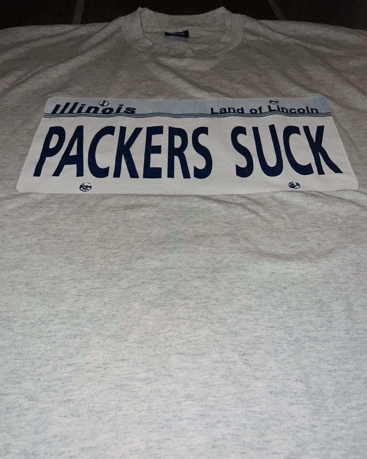 Vintage VINTAGE PACKERS SUCK LICENSE PLATE TEE Size US XL / EU 56 / 4 - 2 Thumbnail