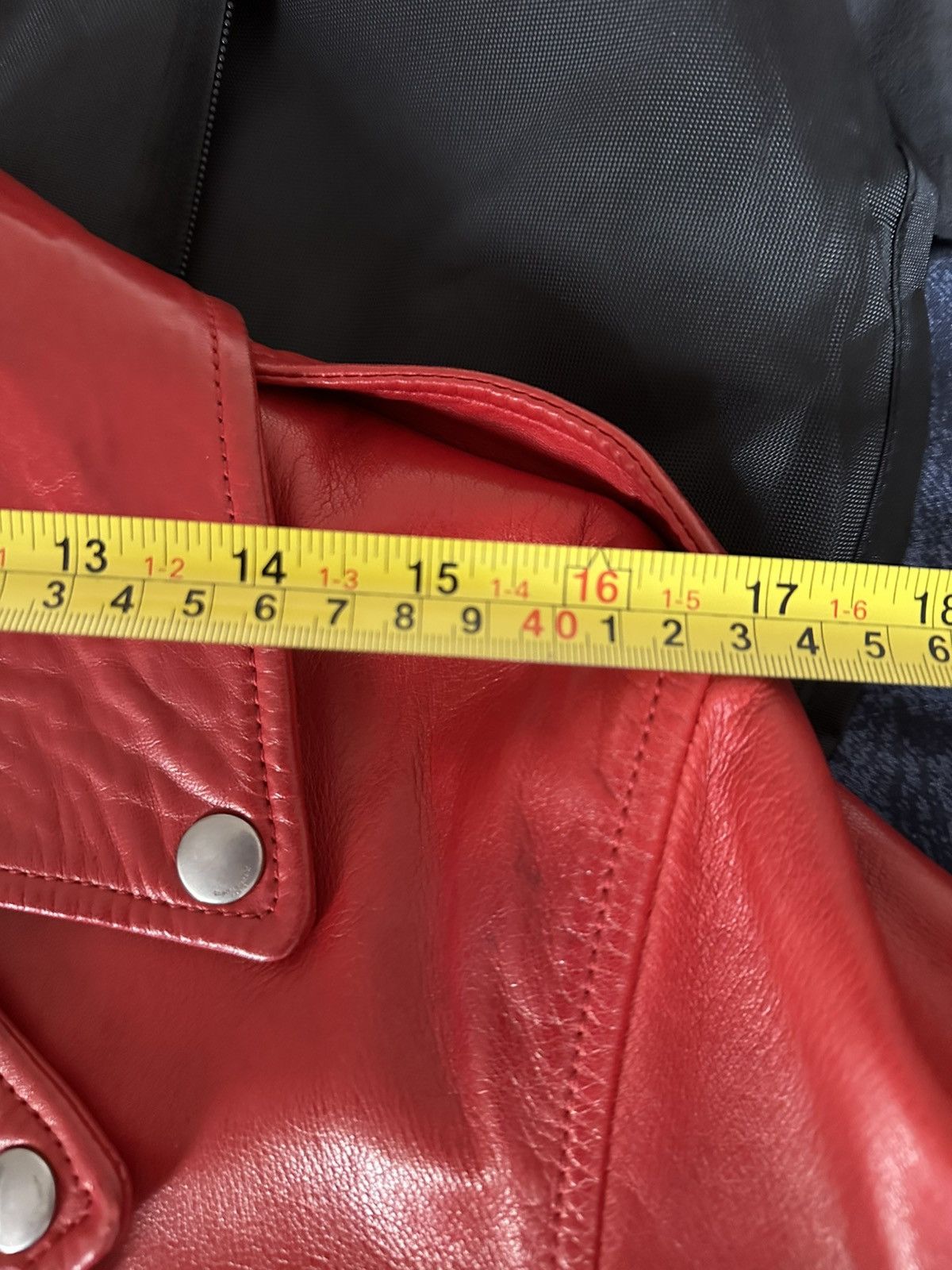 Saint Laurent Paris [50] SS14 Red L01 Lambskin leather jacket Size US M / EU 48-50 / 2 - 24 Thumbnail