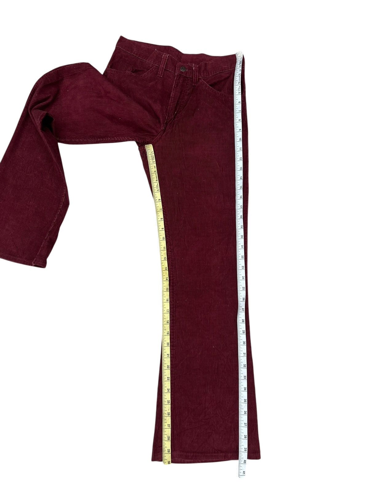 Levi's Vintage 70s Levi’s 646 Maroon Corduroy Bootcut Jeans Size US 29 - 6 Thumbnail