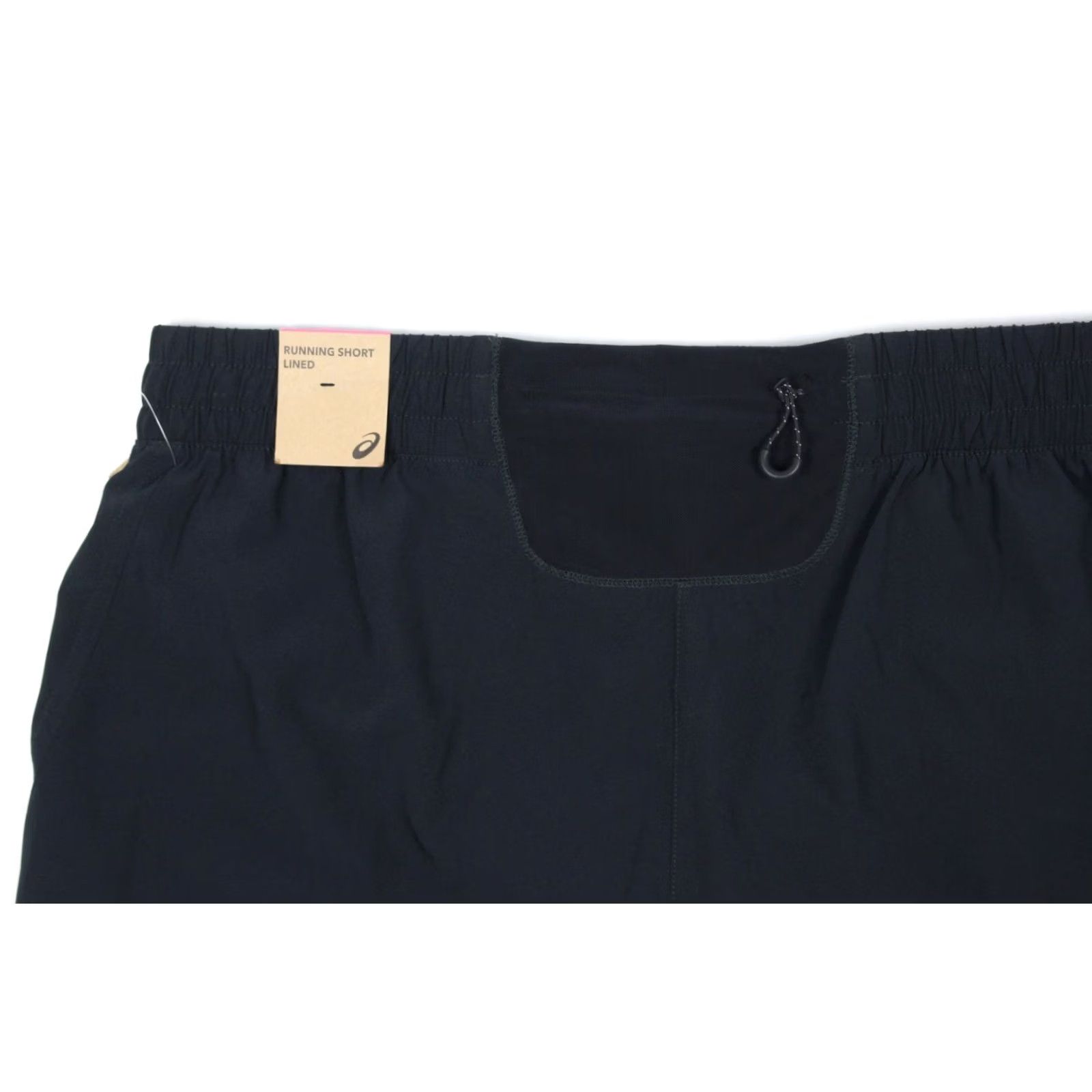 Asics ASICS Women's Run Shorts Lasercut Lined 4" Inseam XL Black Zip Pocket Shirt Size 40" / US 18 - 3 Thumbnail