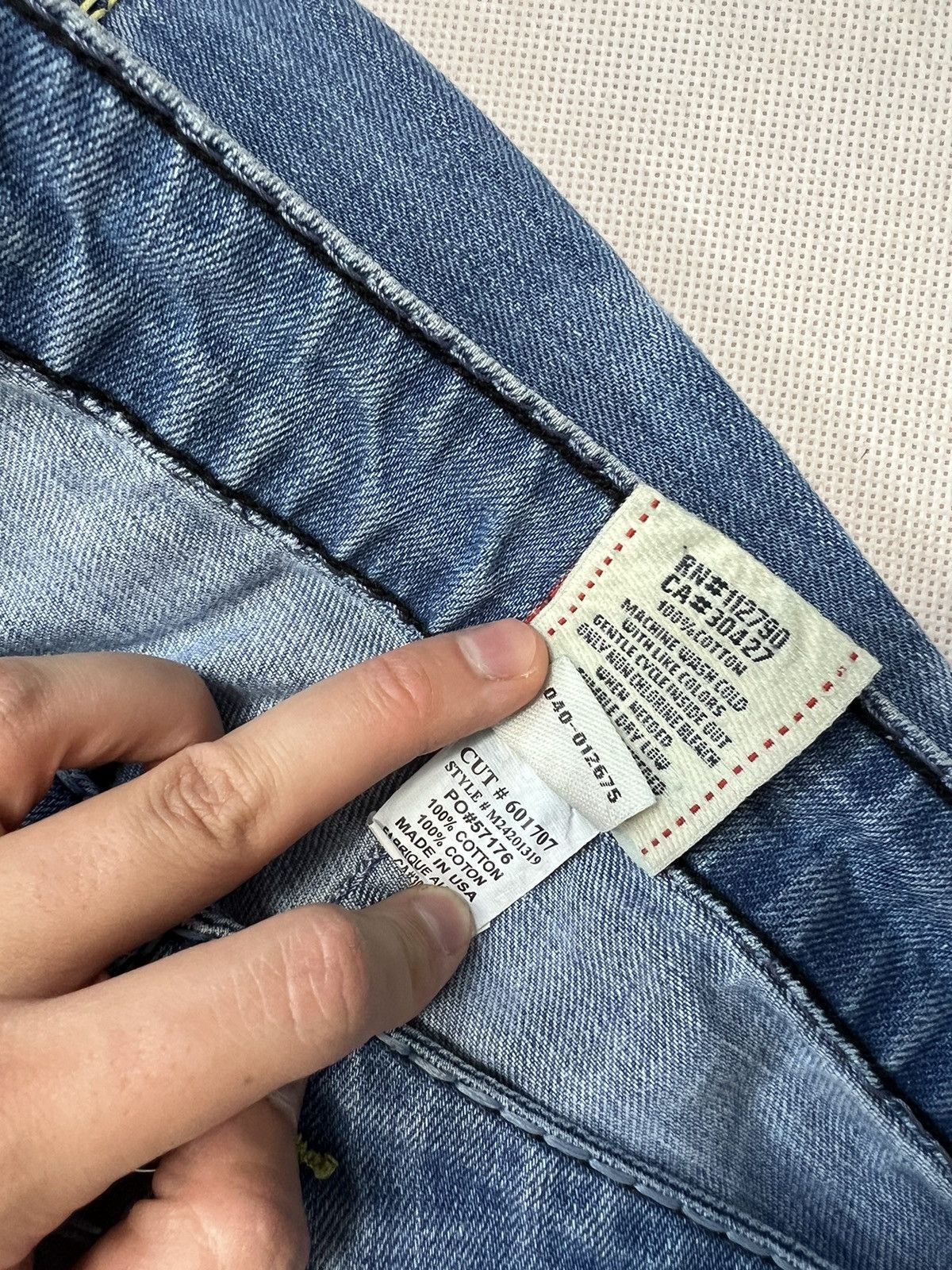 True Religion Baggy Pants True Religion hip hop drip blue jeans y2k Size US 40 / EU 56 - 5 Thumbnail