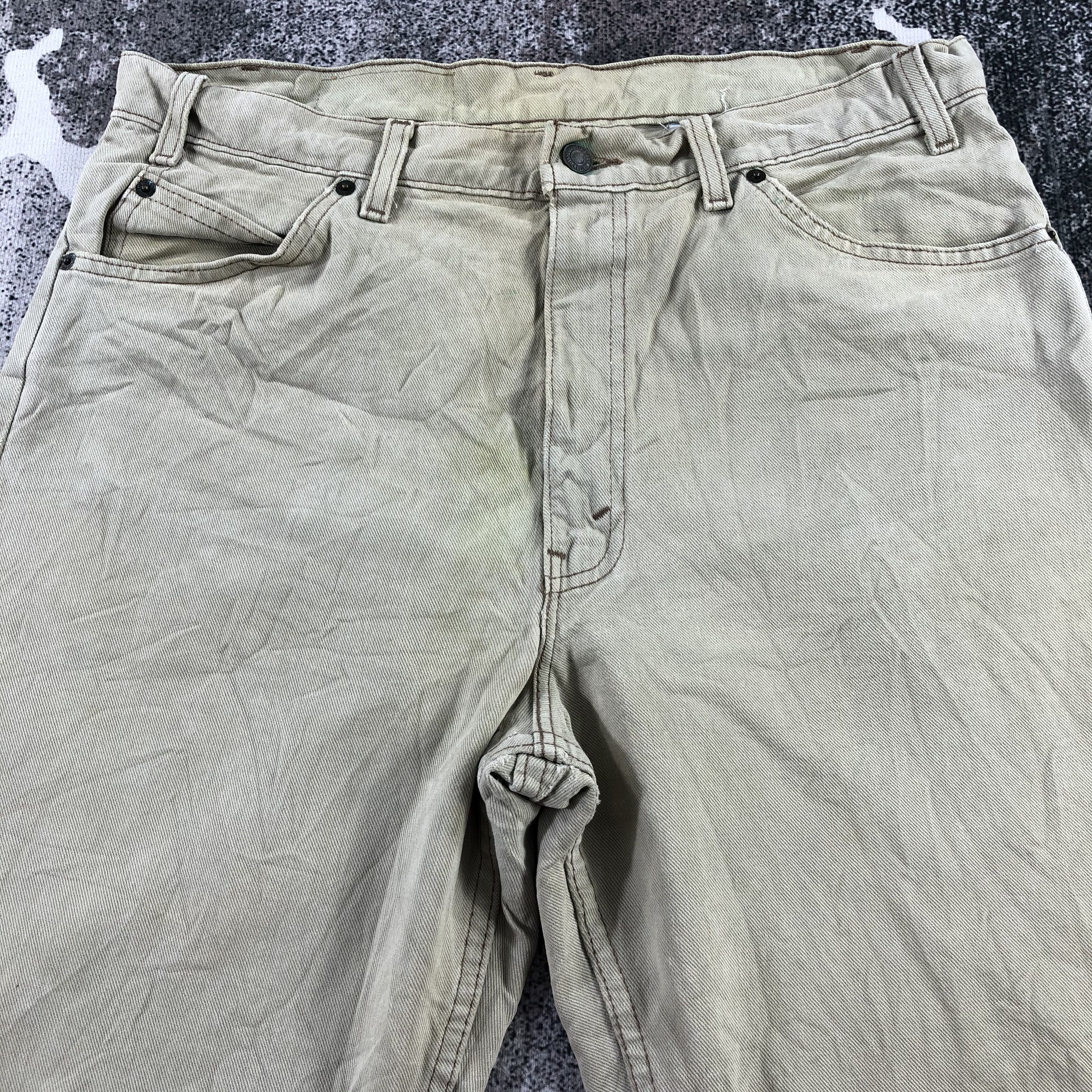 Levi's Vintage 90s Levi's 550 Jeans Orange Tab Denim KJ1410 Size US 35 - 3 Thumbnail