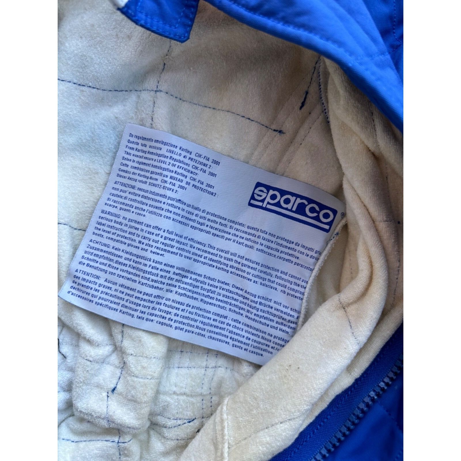 Vintage VTG Sparco Cik-Fia 2001 Racing Tracksuit Sz S Size US S / EU 44-46 / 1 - 12 Thumbnail