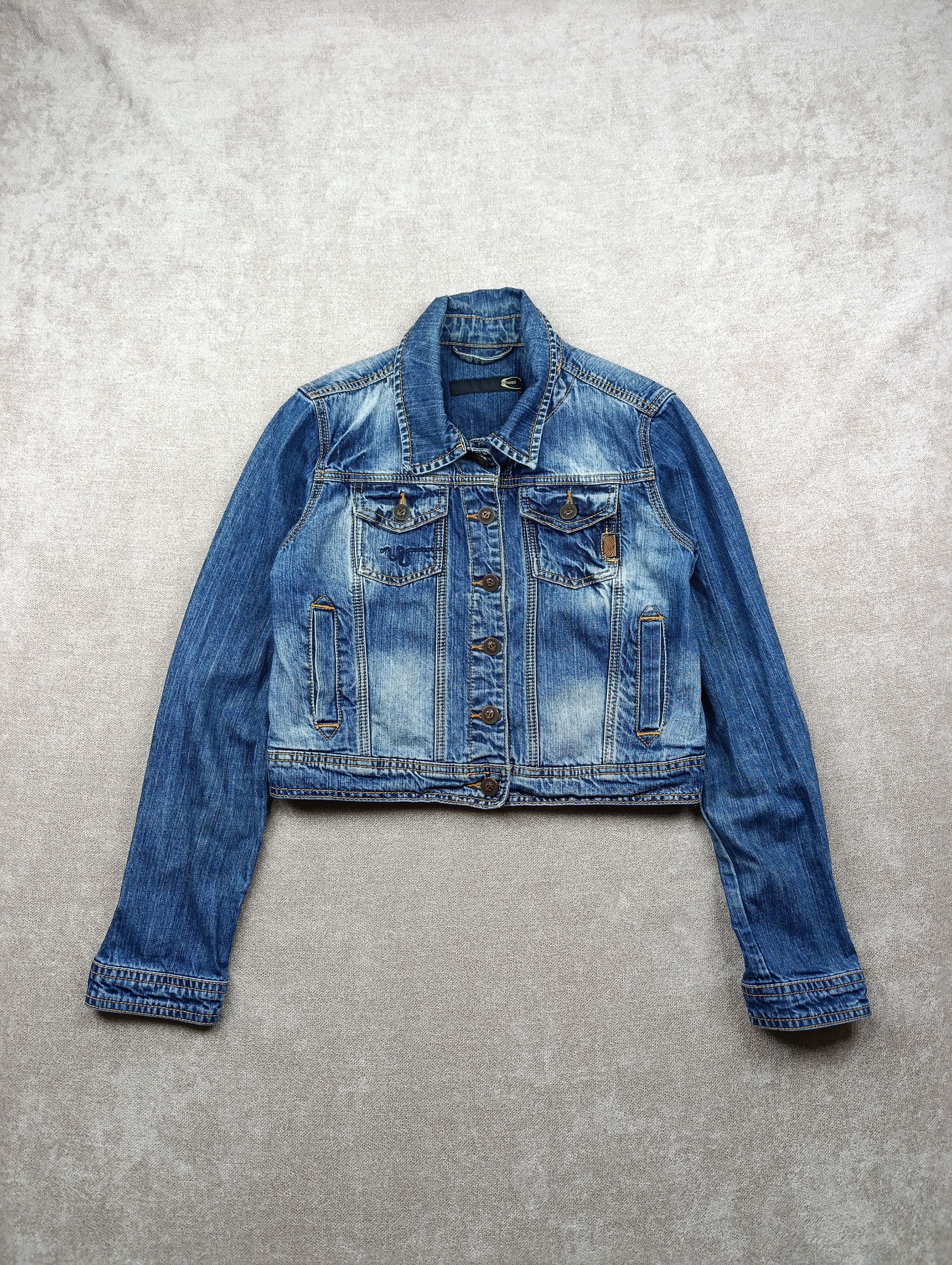Just Cavalli Just Roberto Cavalli Vintage Womens Cropped Denim Jacket Size L / US 10 / IT 46 - 1 Thumbnail