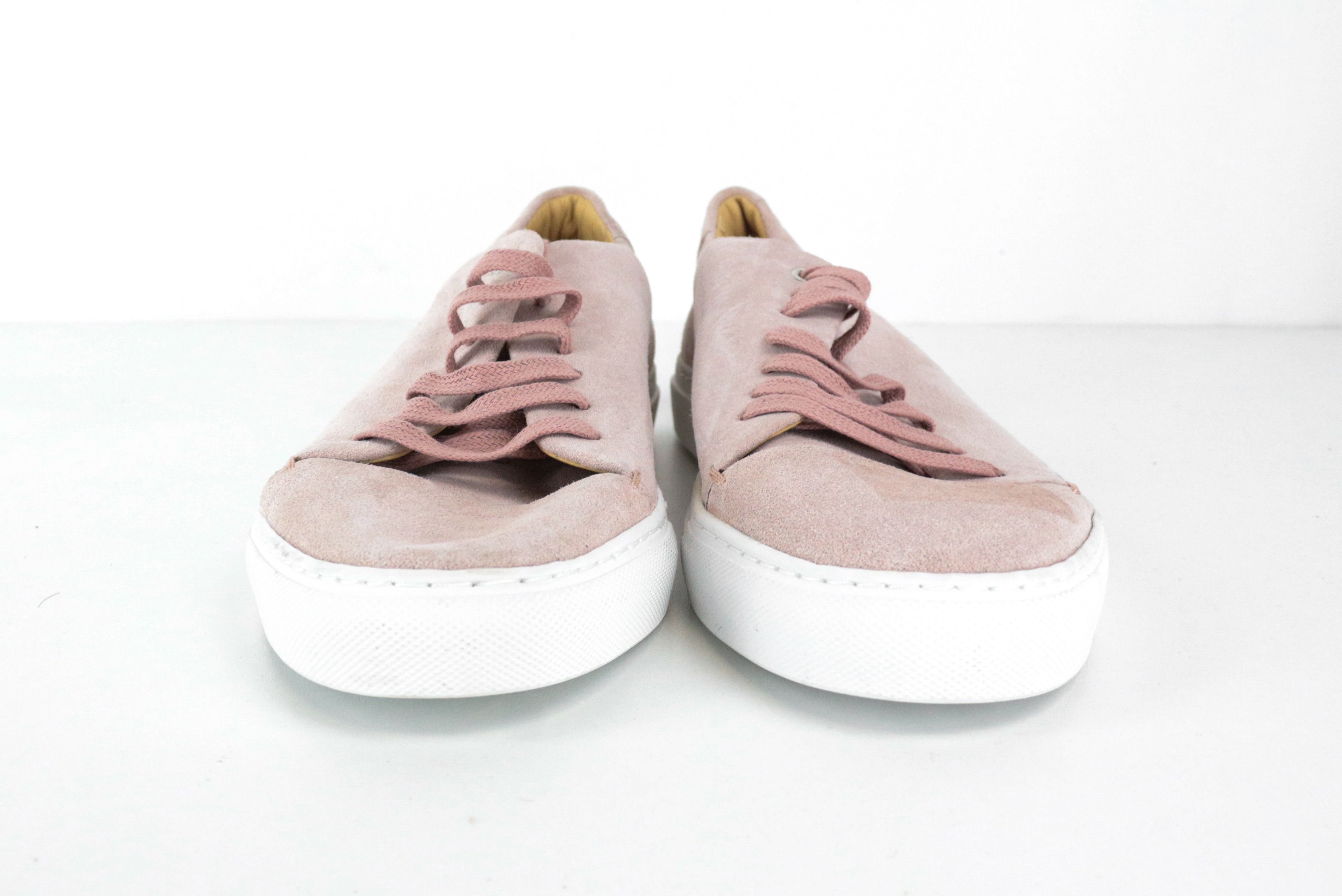 Suitsupply EU41 Pink Leather Suede Sneakers 67092 Size US 8 / EU 41 - 6 Thumbnail