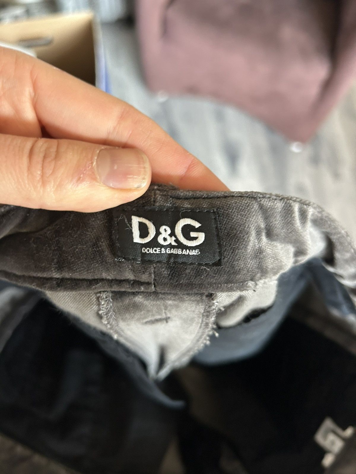 Dolce & Gabbana Moto-Inspired Velvet Pants with Quilted Knees - Size 50 Size US 34 / EU 50 - 14 Thumbnail