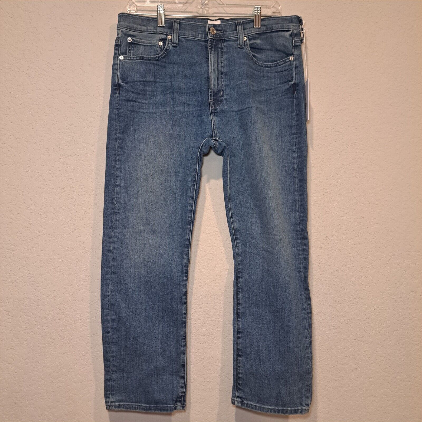 Image of NWT Edwin Jeans Elin Crop Straight Leg Denim Ambition Size 31 in Blue, Women's