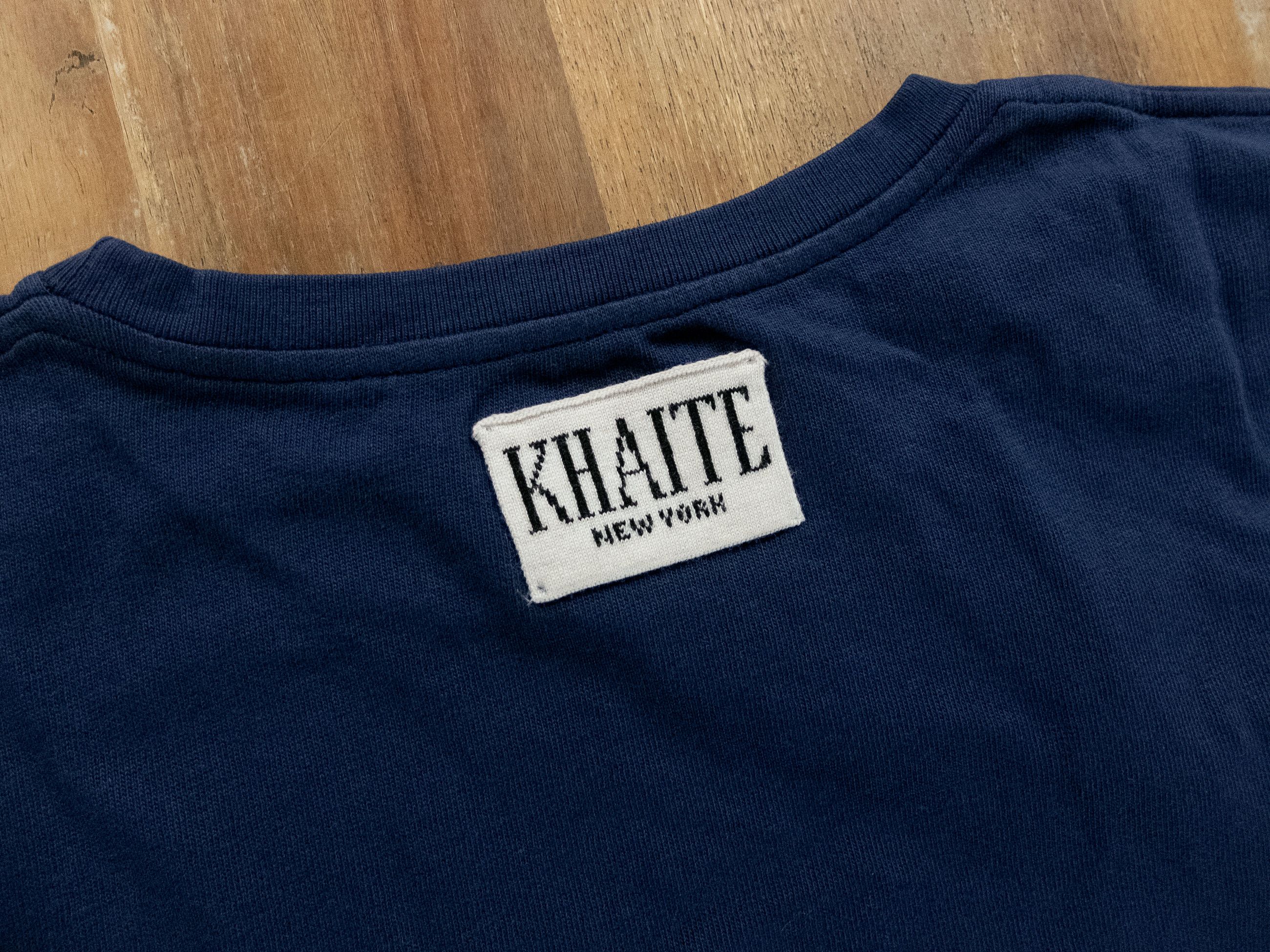 KHAITE KHAITE Mae navy blue cotton crewneck t-shirt Medium Size M / US 6-8 / IT 42-44 - 9 Thumbnail