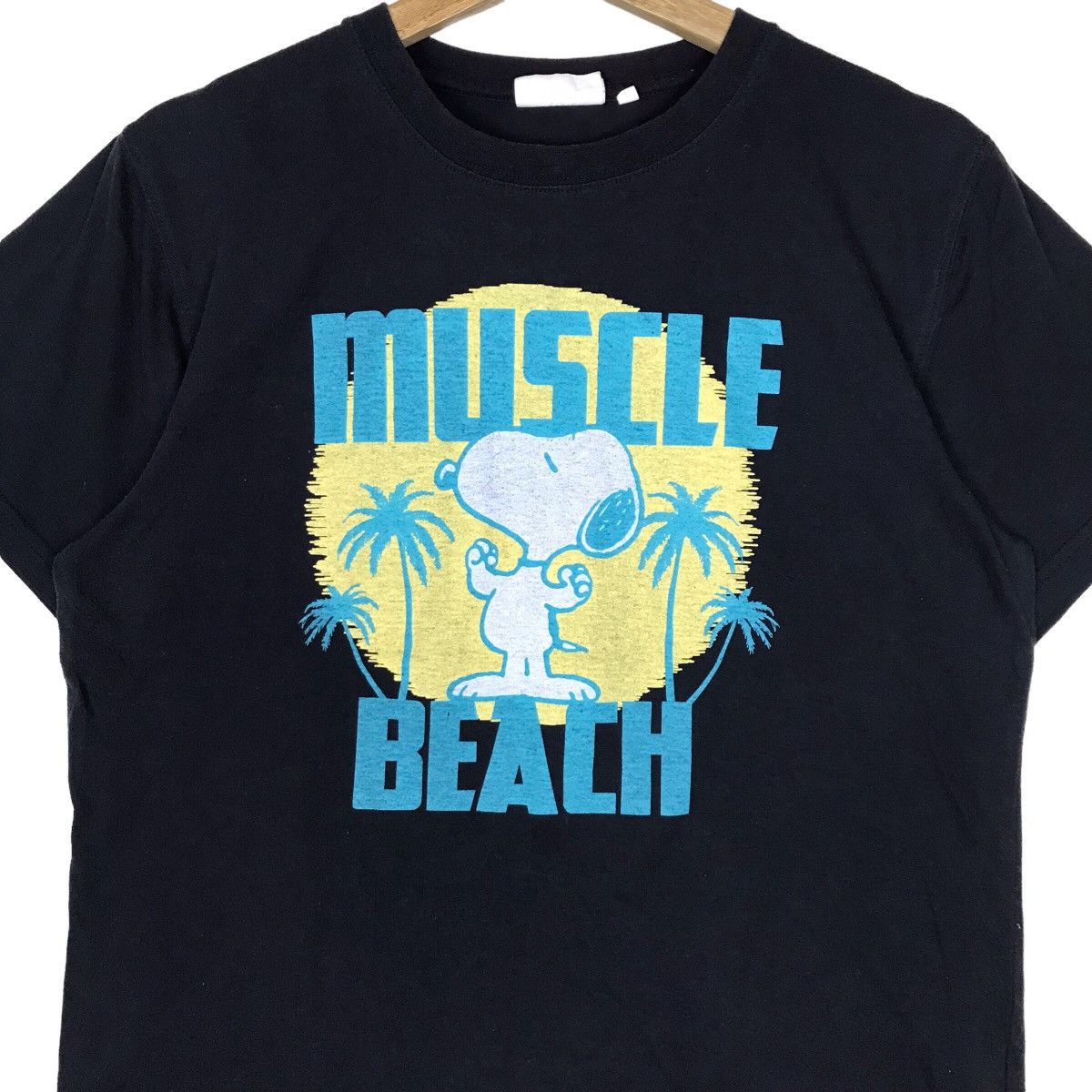 Peanuts Vintage Snoopy Peanuts Muscle Beach Tee Shirt Size US L / EU 52-54 / 3 - 2 Thumbnail