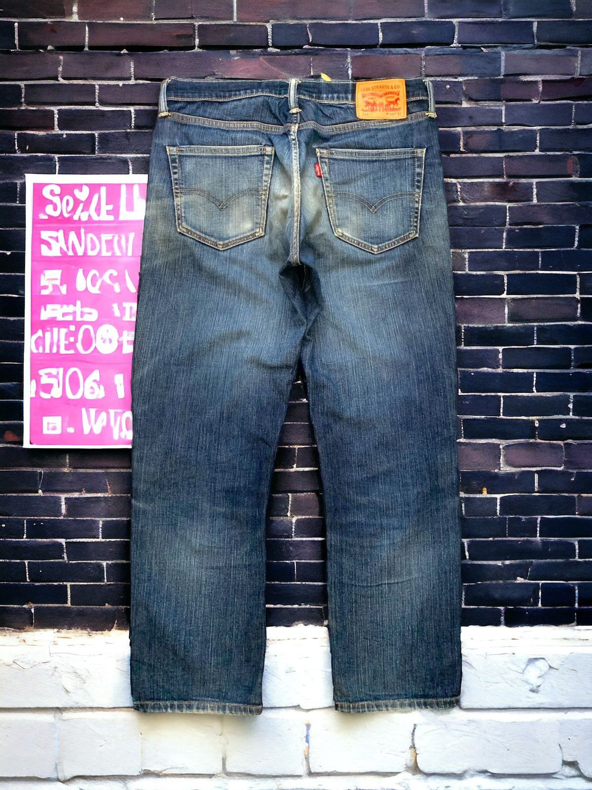 Levi's Levis 511 Distress Denim Pants (AB20) Size US 33 - 2 Thumbnail