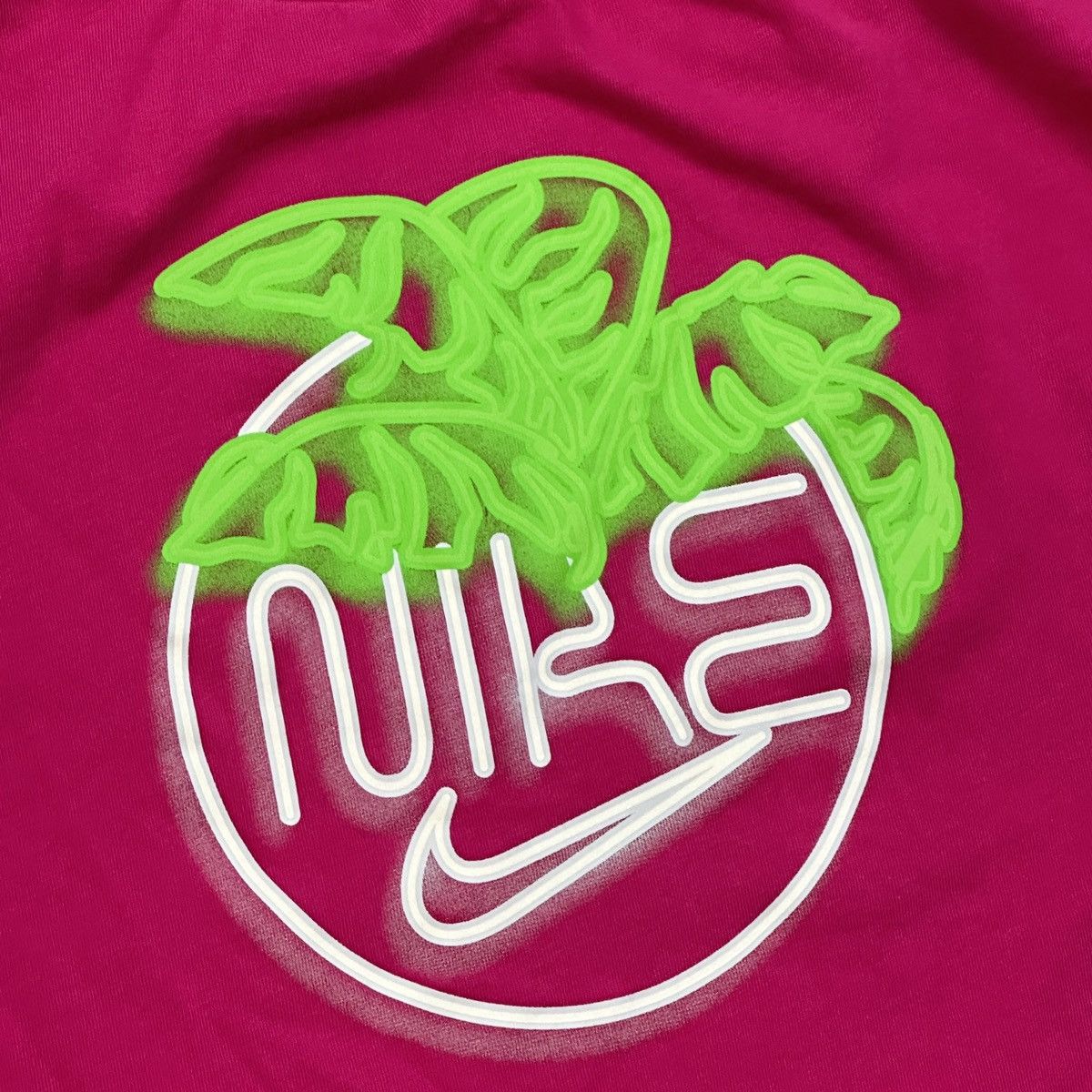 Nike Nike Neon Palm Logo T-Shirt Hot Pink Size US XXL / EU 58 / 5 - 5 Thumbnail