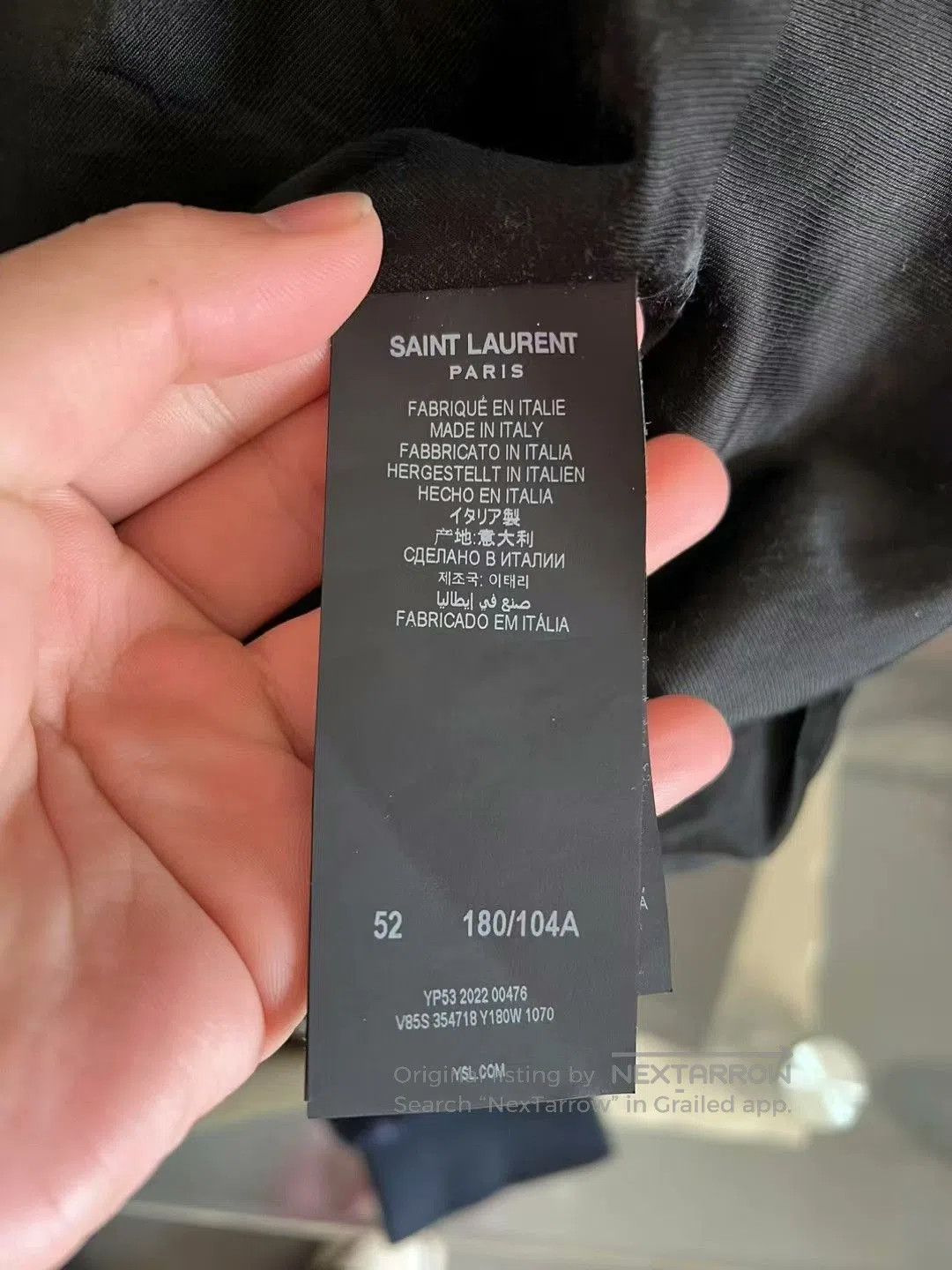Yves Saint Laurent ysl black and white varsity jacket 2022. Size US L / EU 52-54 / 3 - 3 Thumbnail