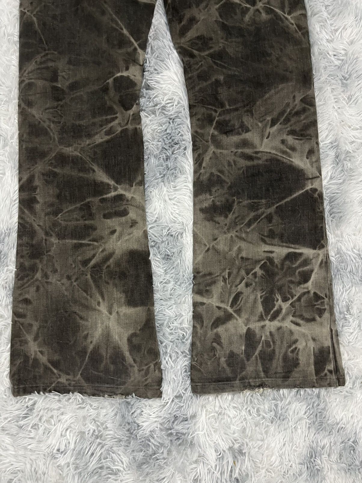 Tornado Mart Rare🔥Edge Rupert Typography Flared Jeans Size US 33 - 14 Thumbnail