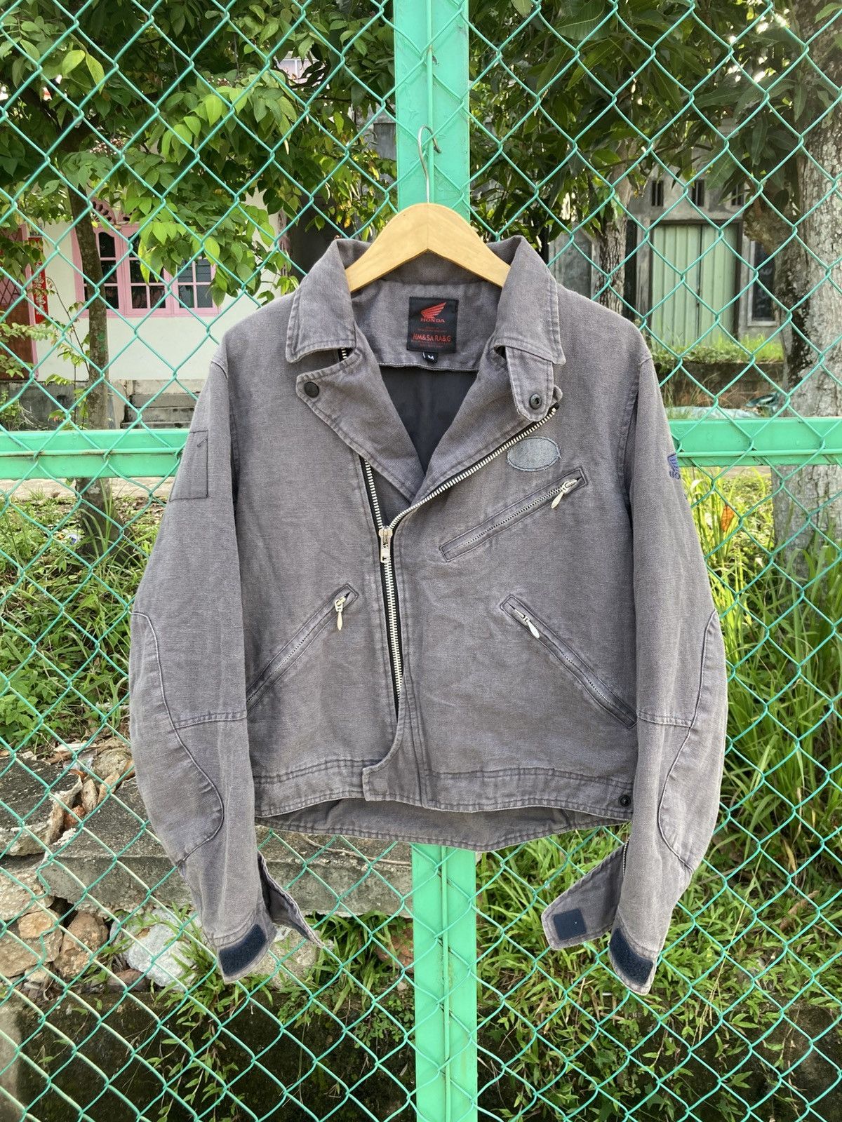 Honda Honda Shinichiro Arakawa Moto Bikers Jacket Multi Pocket Size US L / EU 52-54 / 3 - 2 Thumbnail