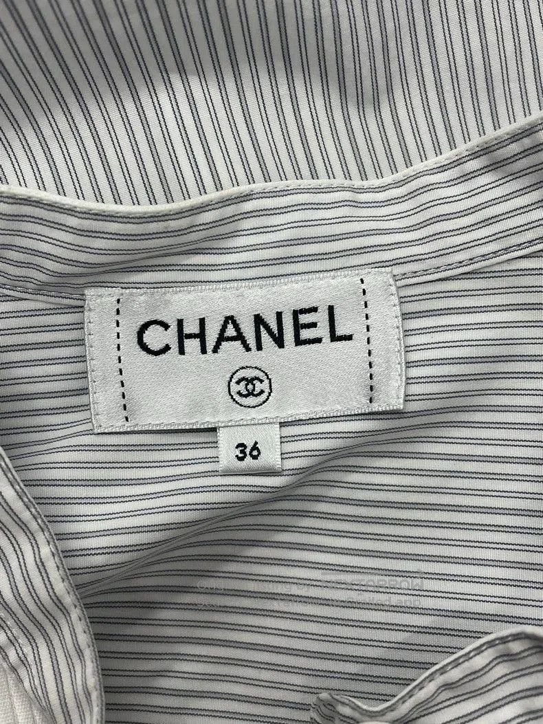Chanel Chanel Sleeveless Striped Shirt. Size US M / EU 48-50 / 2 - 4 Thumbnail