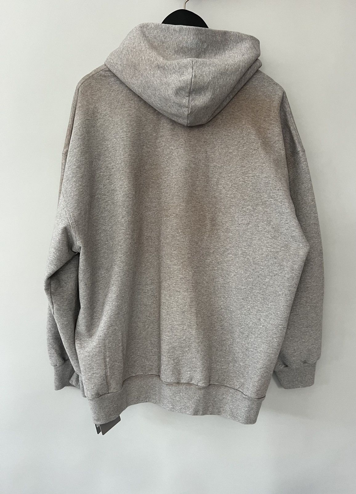 Balenciaga Faded Worn Out Effect Cotton Zip Hoodie in Grey Size US XXL / EU 58 / 5 - 3 Thumbnail