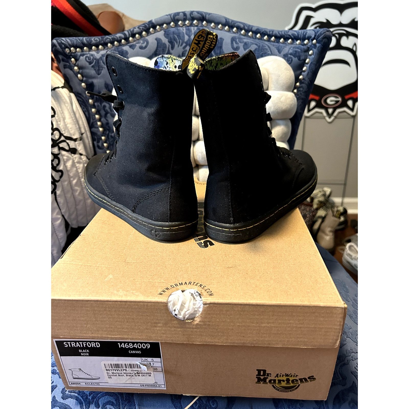 Dr. Martens Dr Martens Stratford Black Rainbow Interior size 7/EU 38 NWT Size US 7 / IT 37 - 6 Thumbnail