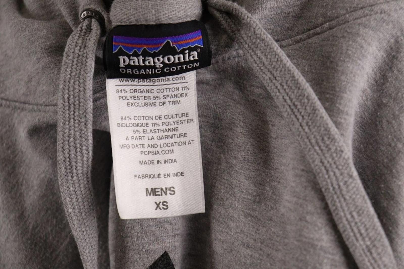 Patagonia Patagonia Gray Big Logo Long Sleeve Hoodie Sweater Size XS Size US XS / EU 42 / 0 - 10 Thumbnail