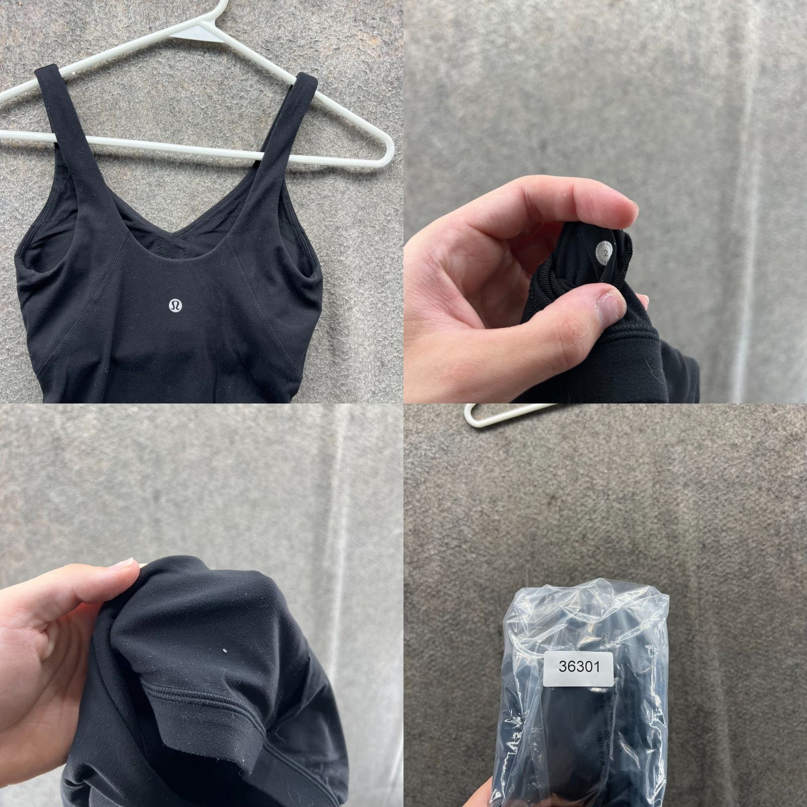 Lululemon Lululemon Align Bodysuit Womens 2 Black V-Neck Short Length Nulu Yoga Romper Bodysuit (One-Piece) Womens Black 2 X-Long? Size XS / US 0-2 / IT 36-38 - 8 Thumbnail