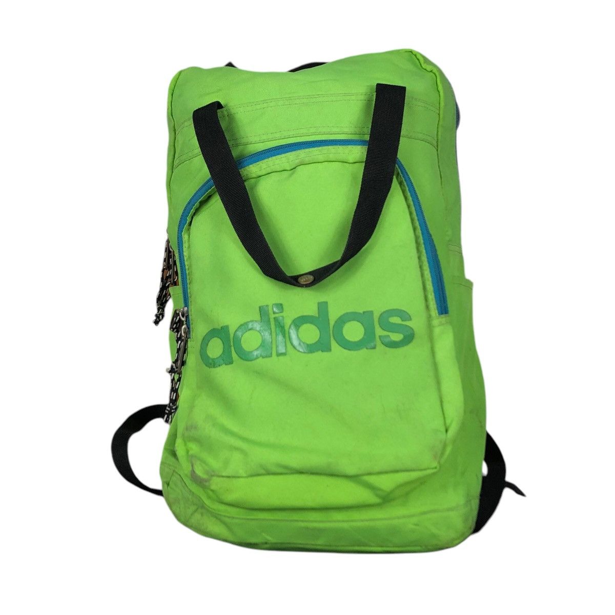 Adidas 📌Vintage Bag Pack Adidas Cordura Fabric Big Logo Size ONE SIZE - 1 Thumbnail