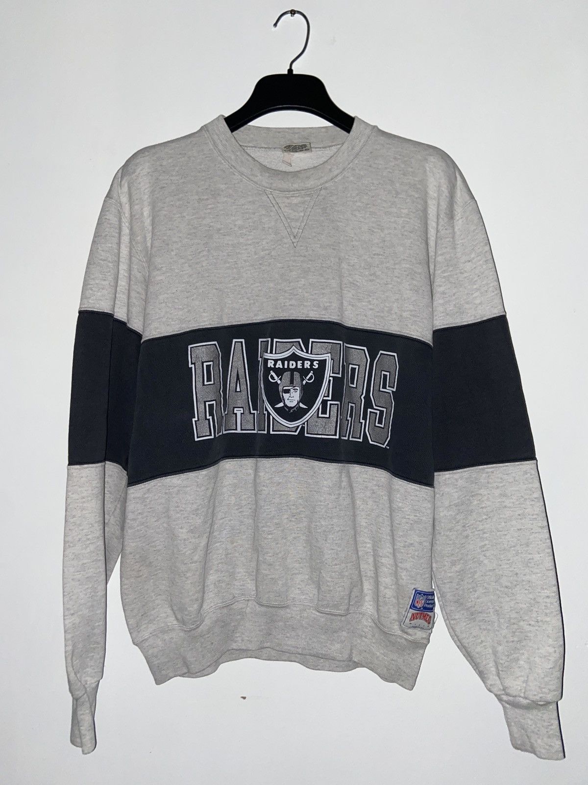 Vintage 90s Oakland Raiders Sweatshirt Raiders Crewneck -   in