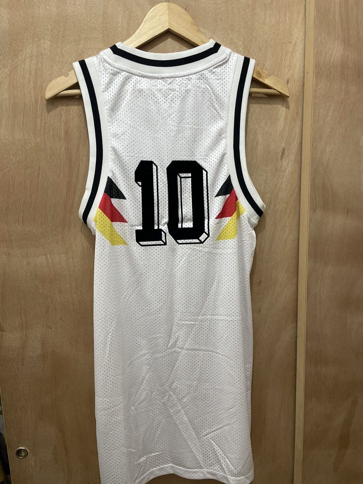 Adidas × Vintage ADIDAS Germany National Soccer Team #10 Tank Dress White Bl Size S / US 4 / IT 40 - 8 Thumbnail