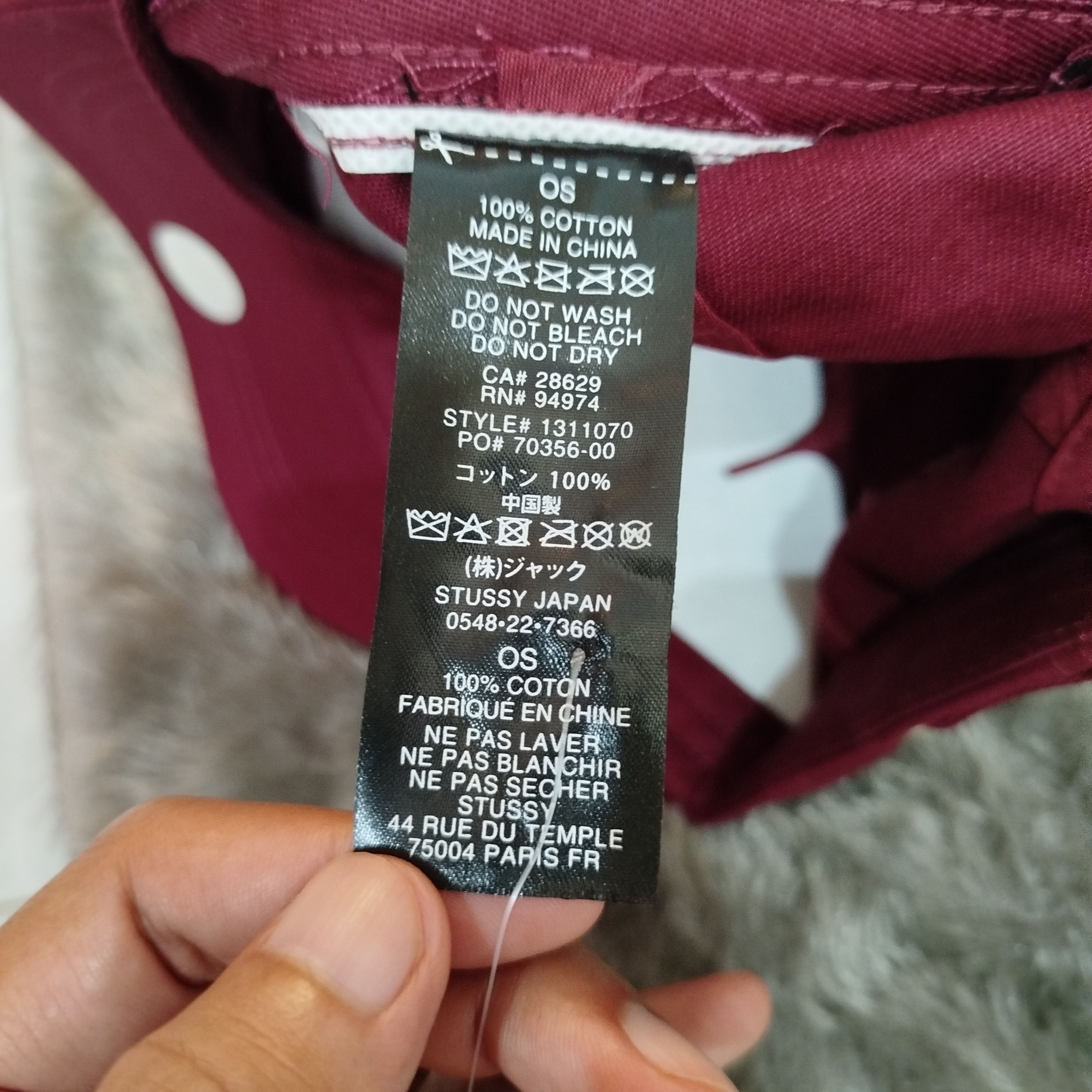 Stussy STUSSY BASIC STOCK LOW PRO CAP Size ONE SIZE - 5 Thumbnail